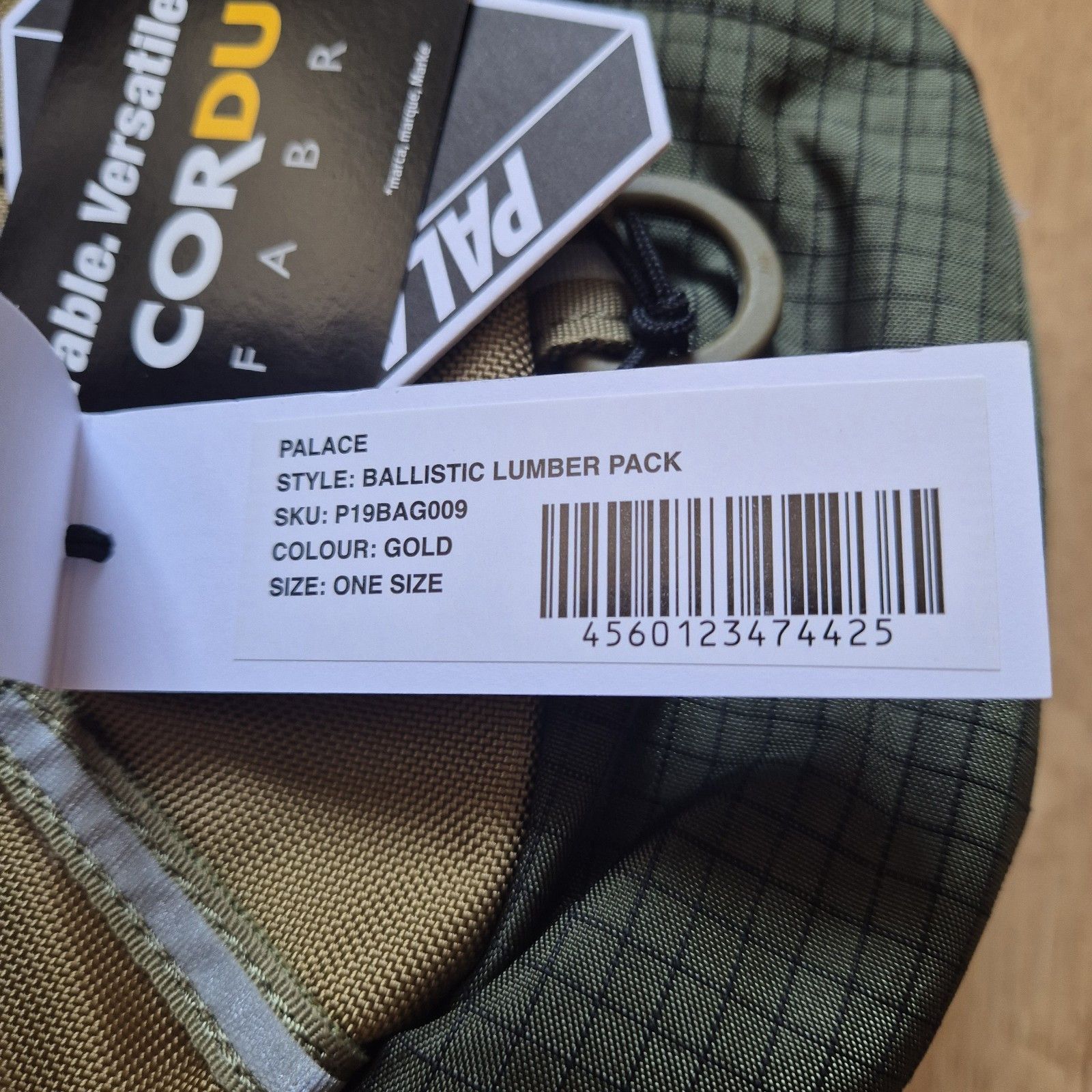 Palace Palace Ballistic Lumber Pack Waist Bag Gold FW20 Size ONE SIZE - 4 Thumbnail