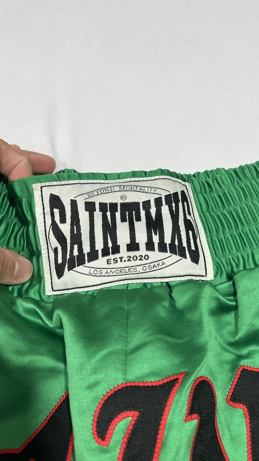 Saint Michael Saint Michael Boxing Green Shorts Size US 32 / EU 48 - 4 Thumbnail