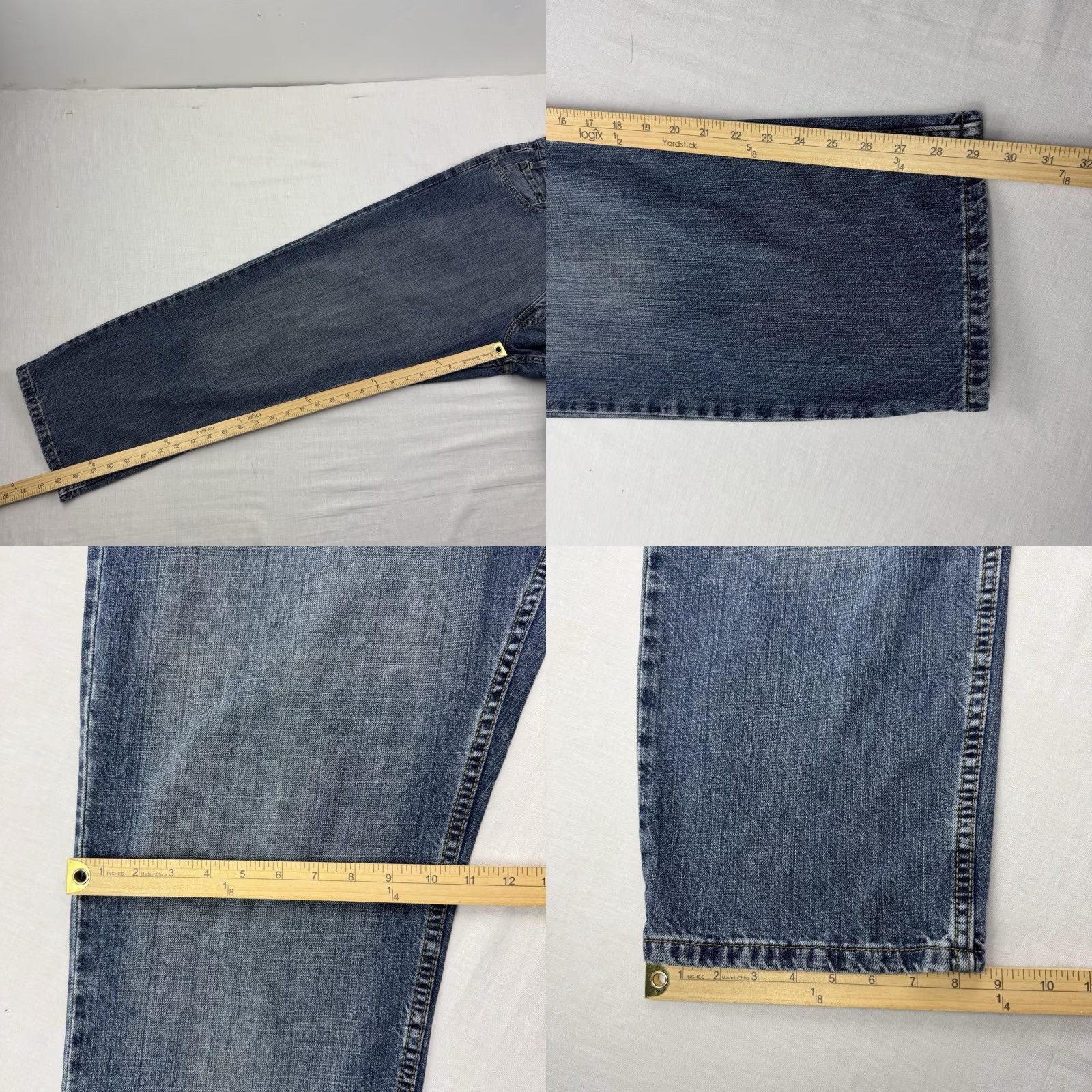 Levi's VINTAGE Levi's Signature Jeans Men 36x30 Baggy Relaxed Y2K Punk Grunge USA Denim Straight Mens Size US 36 / EU 52 - 8 Thumbnail