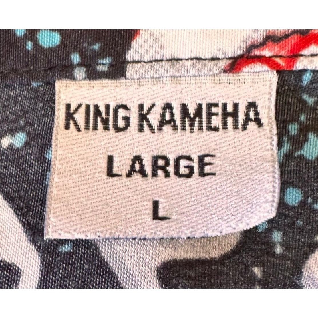 Vintage VTG King Kameha Santa Hawaiian Shirt Large Navy Size US L / EU 52-54 / 3 - 12 Thumbnail