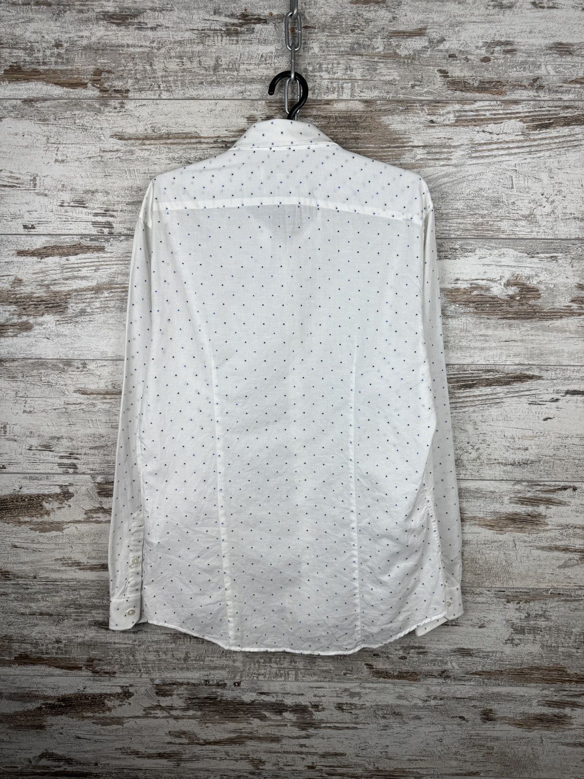 Reiss Mens Reiss shirts button up cotton linen luxury size L Size US L / EU 52-54 / 3 - 9 Thumbnail