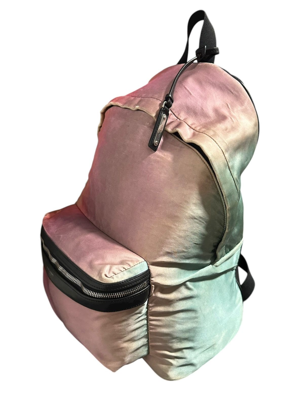Saint Laurent Paris Saint Laurent 2018 Ombre Satin Faded Rainbow City Backpack Size ONE SIZE - 2 Thumbnail