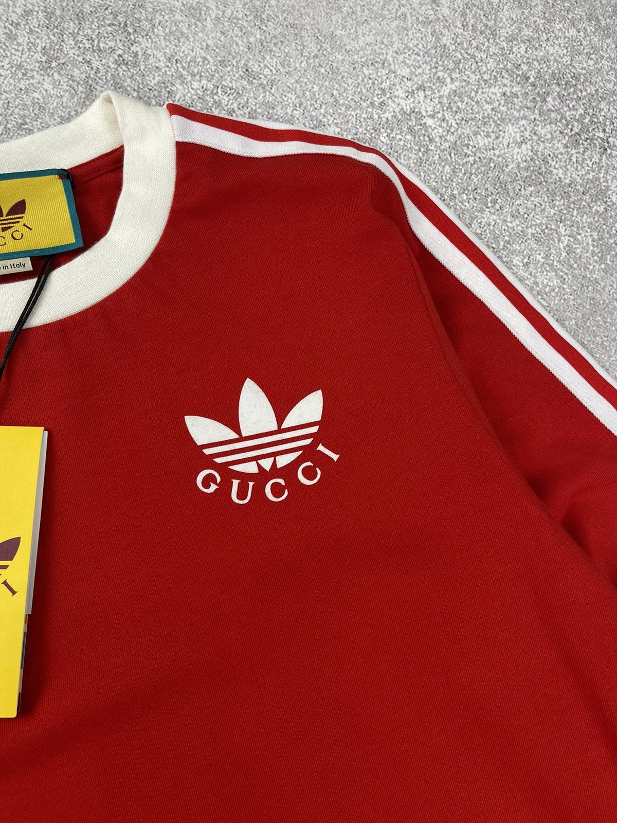 Gucci Adidas x Gucci T-Shirt Dress Red Size S Size S / US 4 / IT 40 - 7 Thumbnail