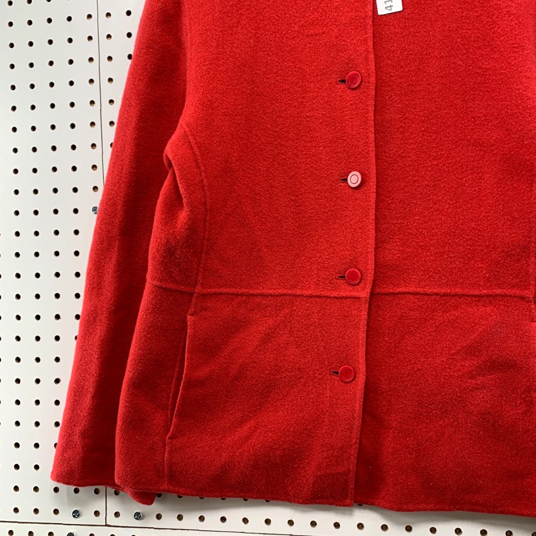 Eileen Fisher Eileen Fisher Wool Cashmere Button Jacket Womens Small Red Solid Wool Cashmere Button Jacket Womens Small Red Size S / US 4 / IT 40 - 5 Thumbnail