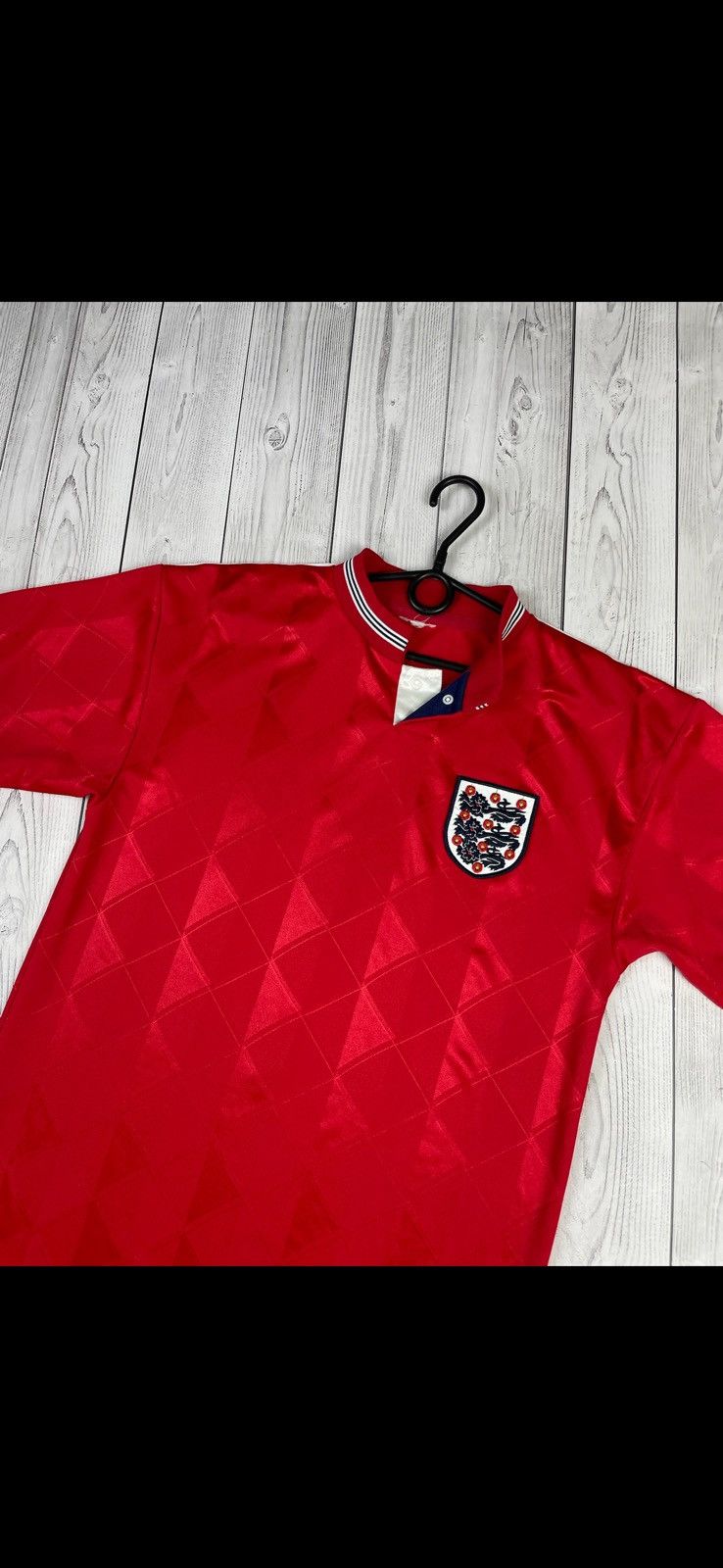 Vintage Vintage England soccer jersey retro red size S Size US L / EU 52-54 / 3 - 2 Thumbnail