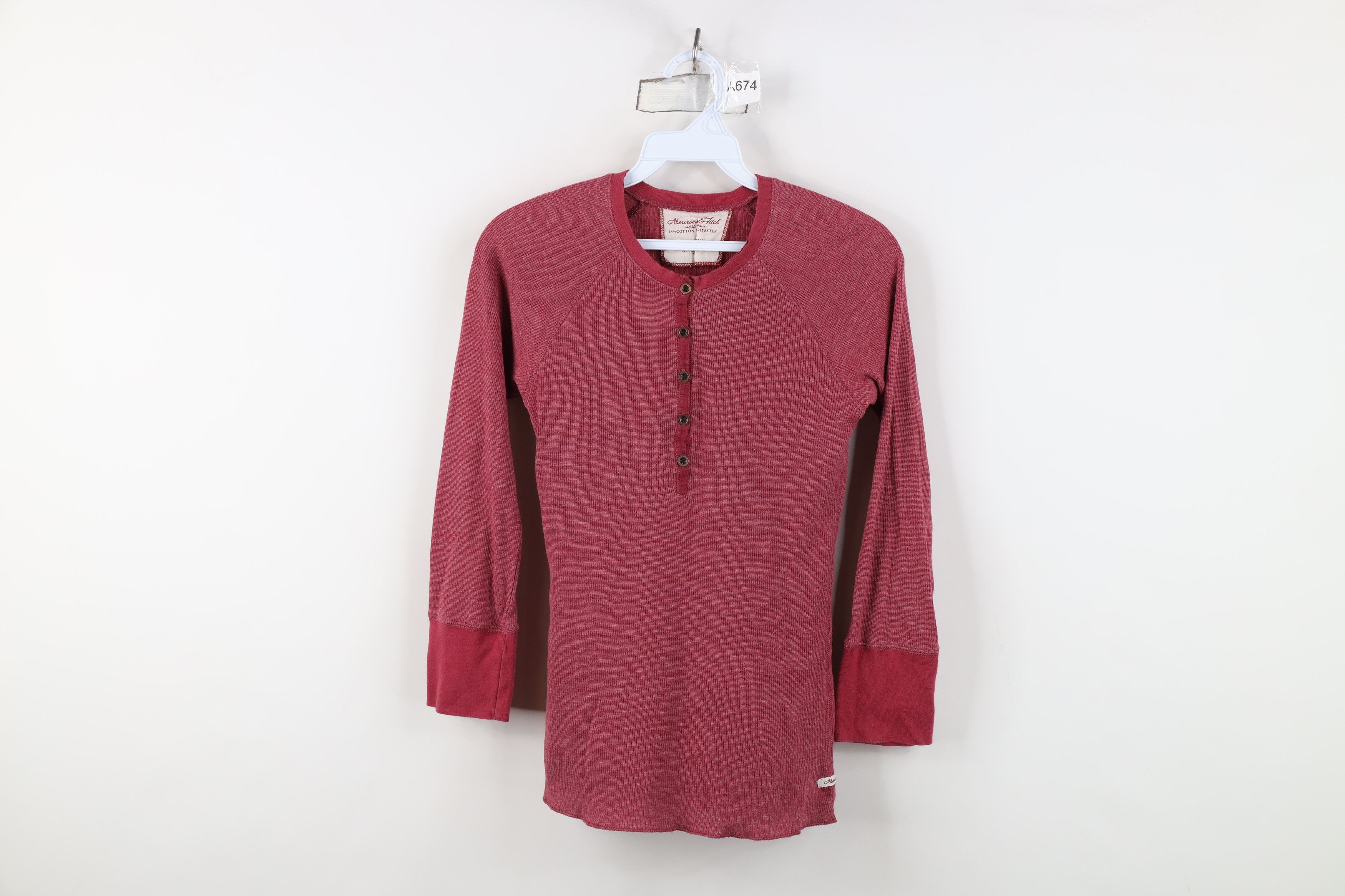 Vintage 90s Y2K Abercrombie & Fitch Knit Henley T-Shirt