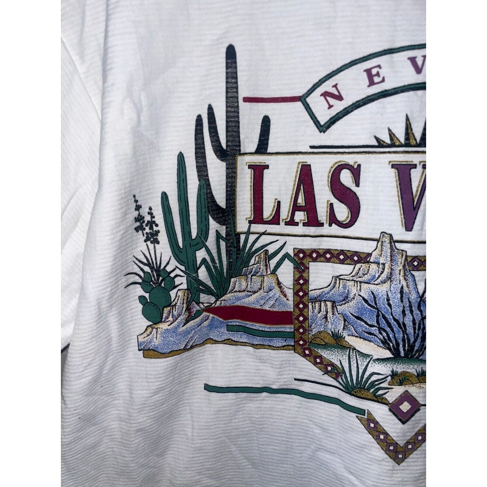 Vintage Vintage Las Vegas Casino Nevada Striped White L Shirt VTG Size US L / EU 52-54 / 3 - 3 Thumbnail