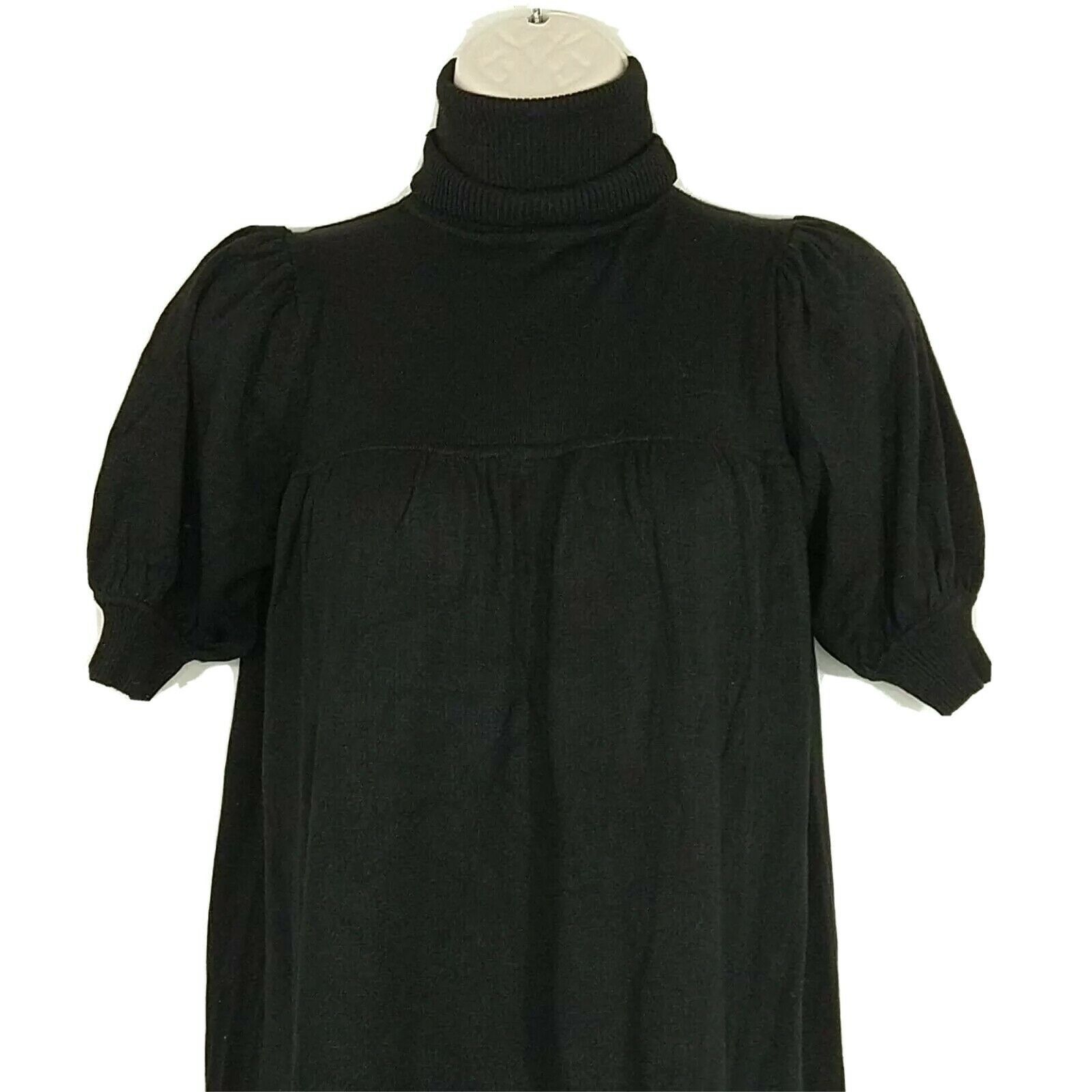 Other Studio M Turtleneck Shift Dress Women Petite Size XSP Black Size XS / US 0-2 / IT 36-38 - 4 Thumbnail