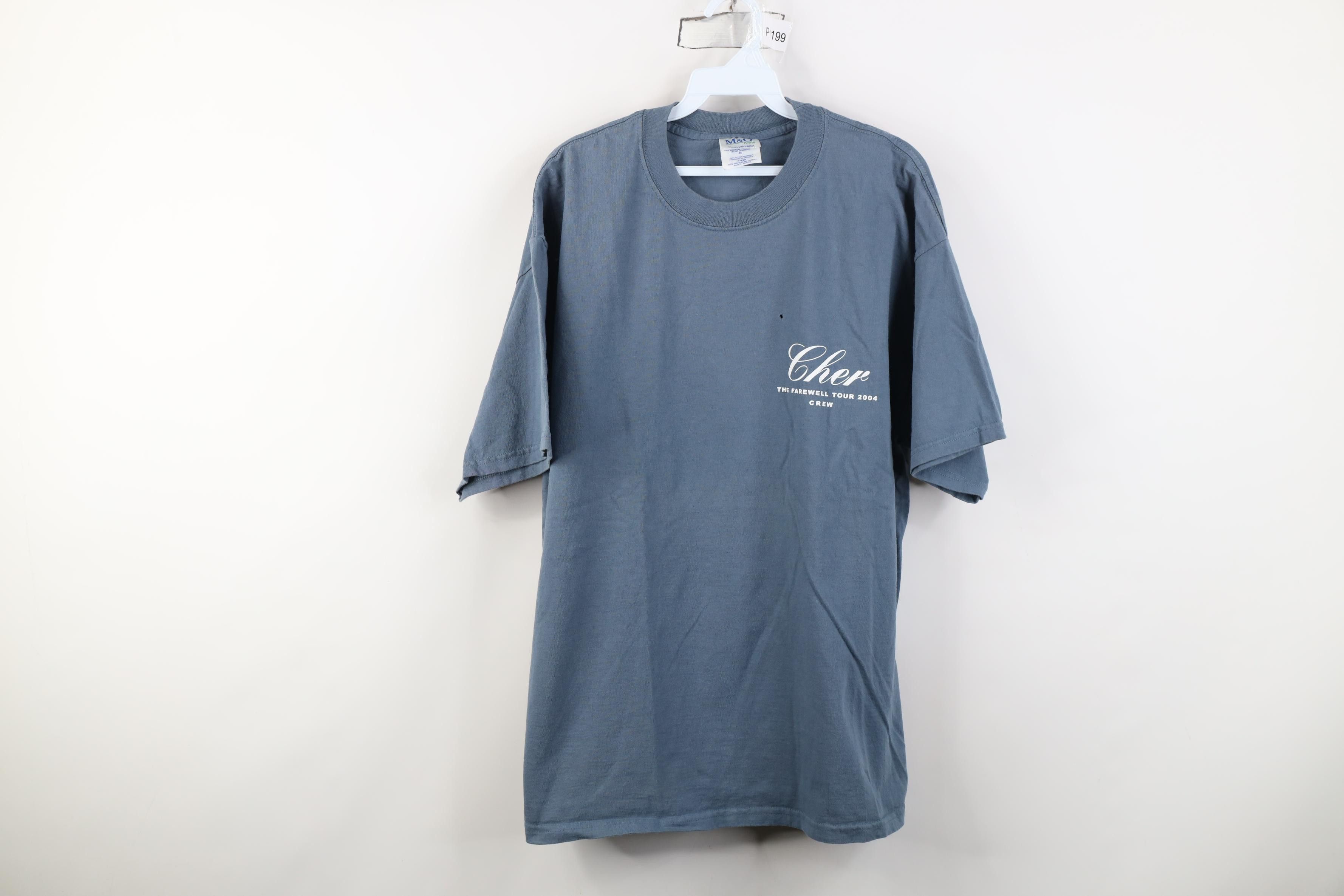 Vintage Vintage Crew The Farewell Tour 2004 Cher Band T-Shirt Blue Size US XL / EU 56 / 4 - 1 Thumbnail