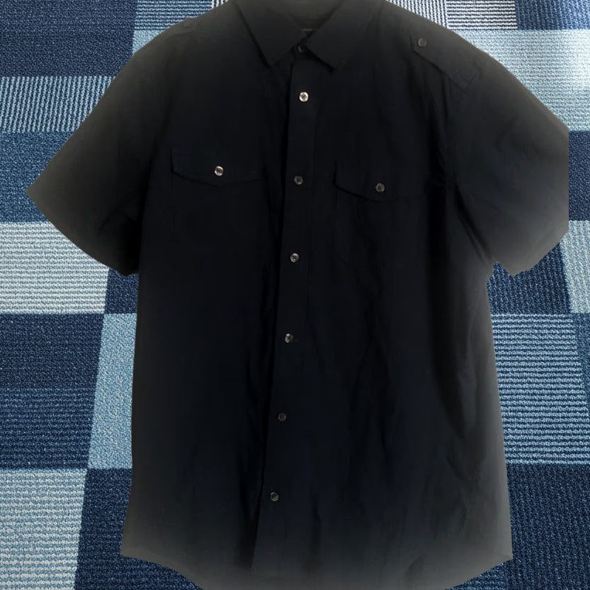 Banana Republic Banana Republic Shirt Mens L Blue Button-Up Short Sleeve Pockets Logo Embroidered Variety Casual Size US L / EU 52-54 / 3 - 1 Thumbnail
