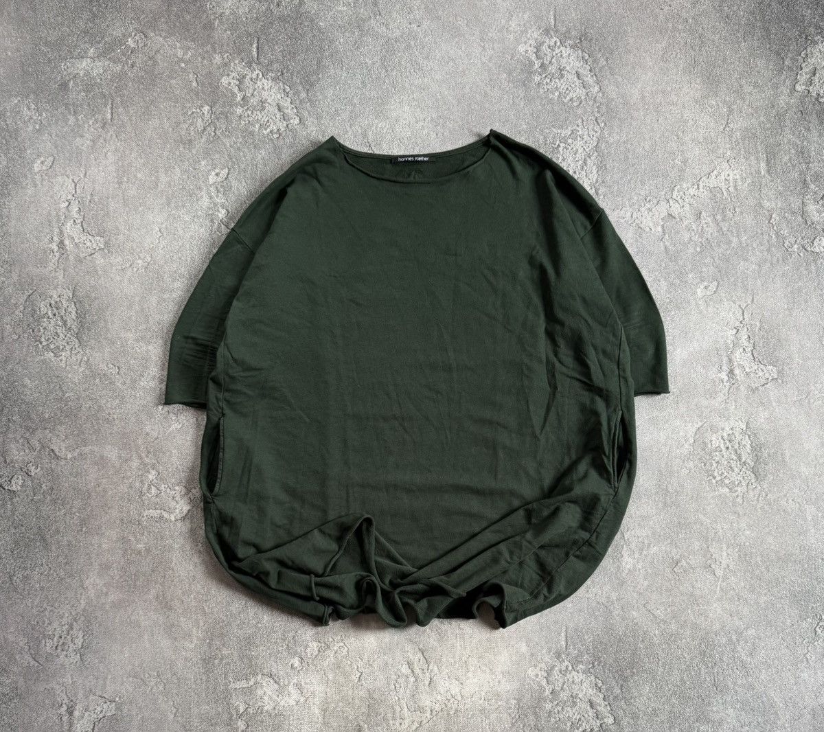 hannes roether Hannes Roether L/size green relaxed oversize long dress 👗 Size L / US 10 / IT 46 - 1 Thumbnail