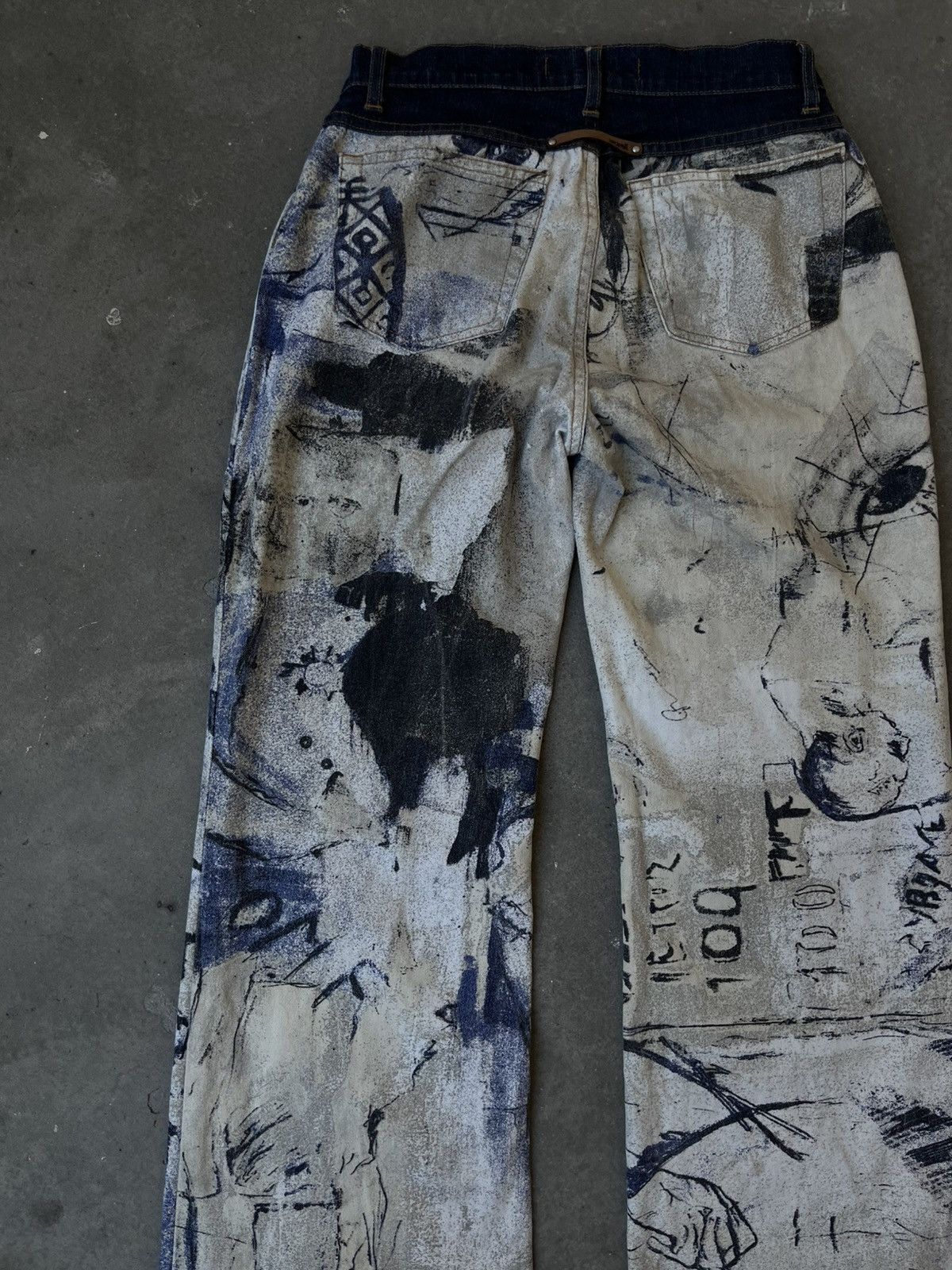 Just Cavalli Just Cavalli Art Print Napoleon Jeans - 2000s archieve piece Size US 30 / EU 46 - 9 Thumbnail
