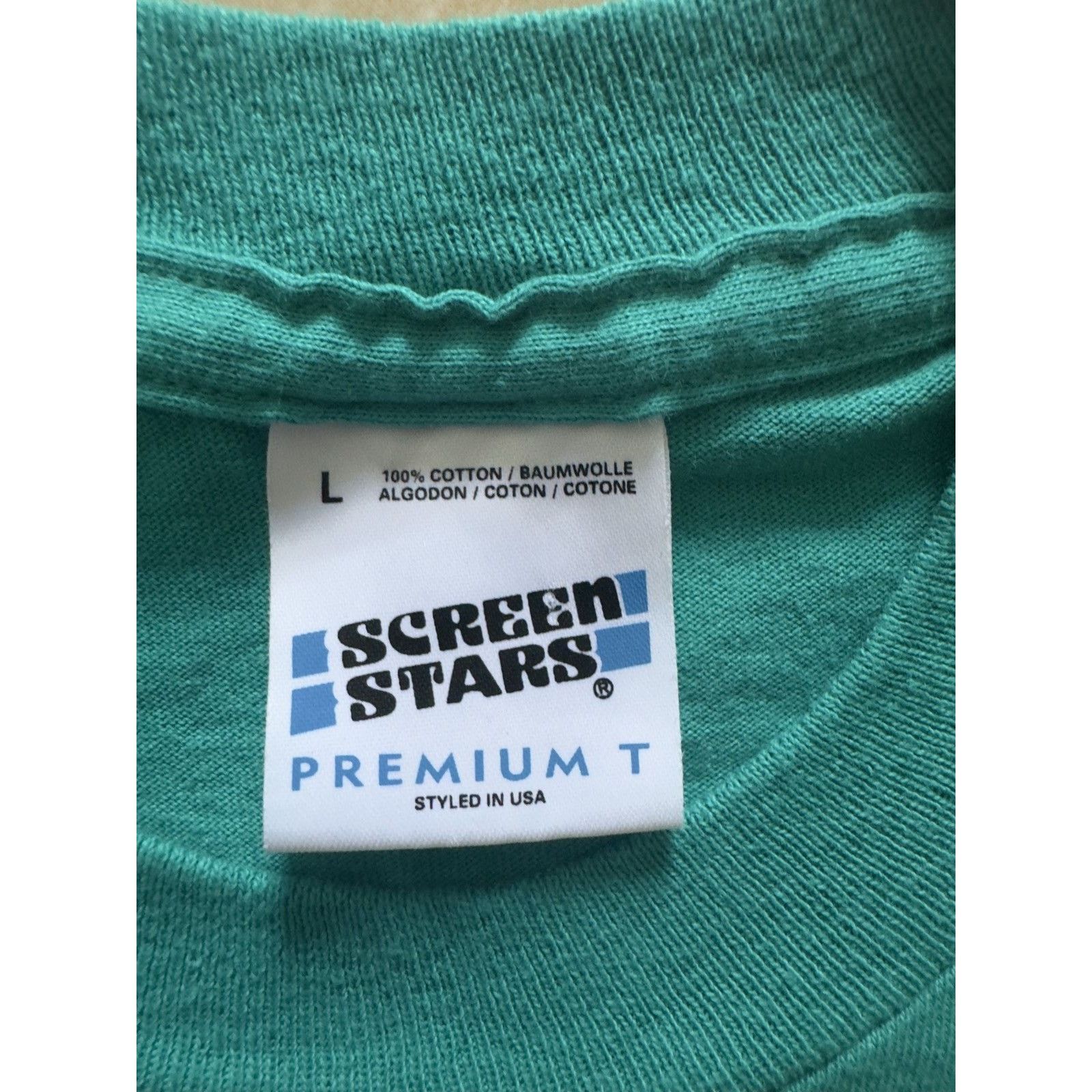 Vintage Screen stars 1994 USA world cup Ireland single stitch tee Size US L / EU 52-54 / 3 - 3 Thumbnail