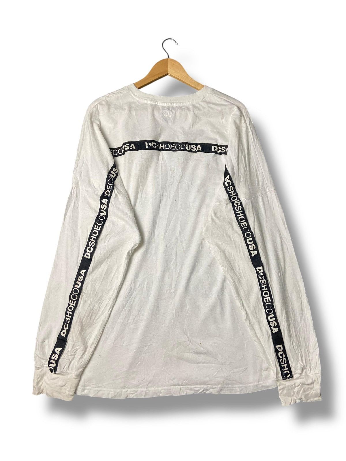 Japanese Brand DC SHOES USA Back Linetape Drop Long Sleeve Shirt (142) Size US XL / EU 56 / 4 - 1 Thumbnail