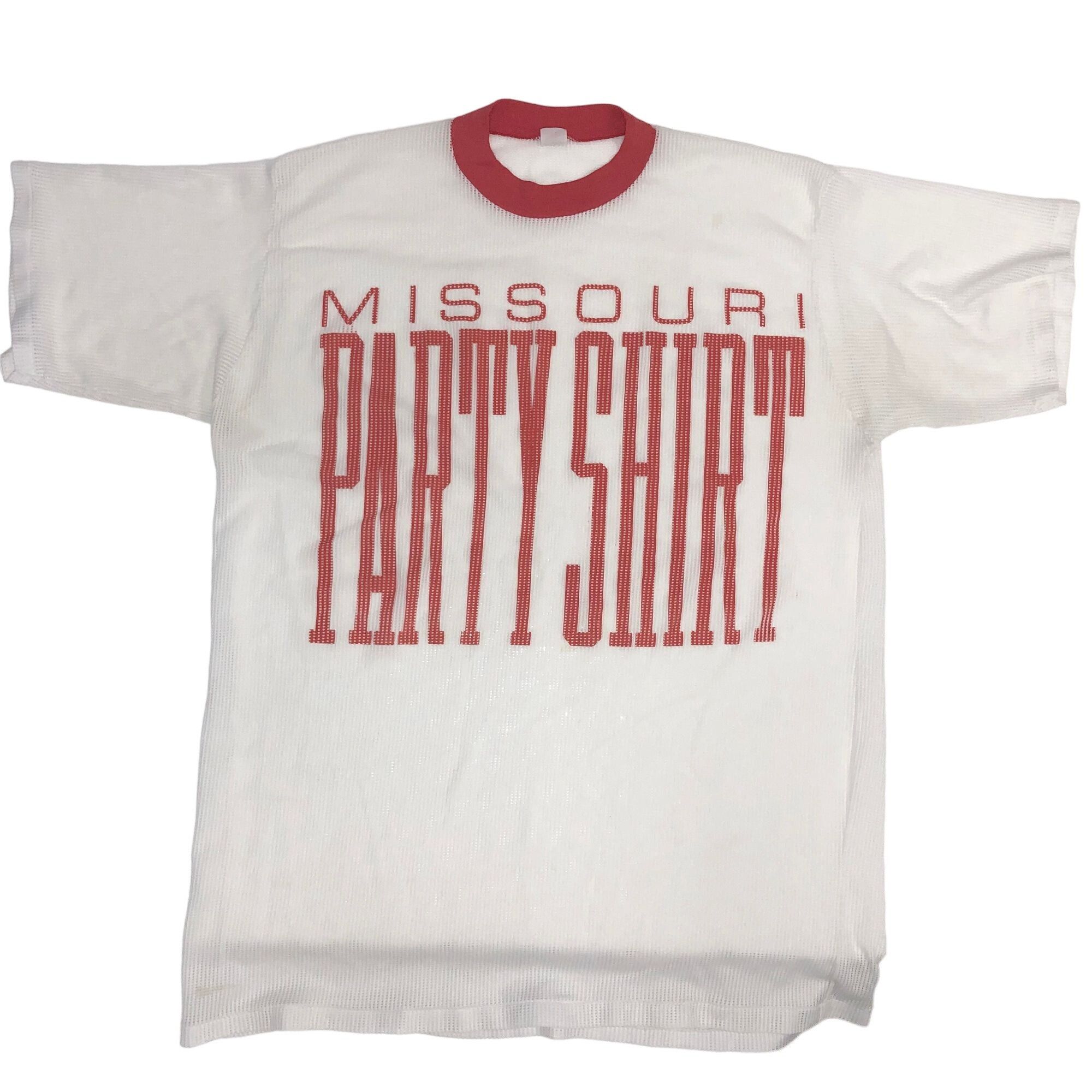 Other Vtg Artex MESH Net Missouri State College Party RINGER Shirt Size US XXL / EU 58 / 5 - 2 Thumbnail