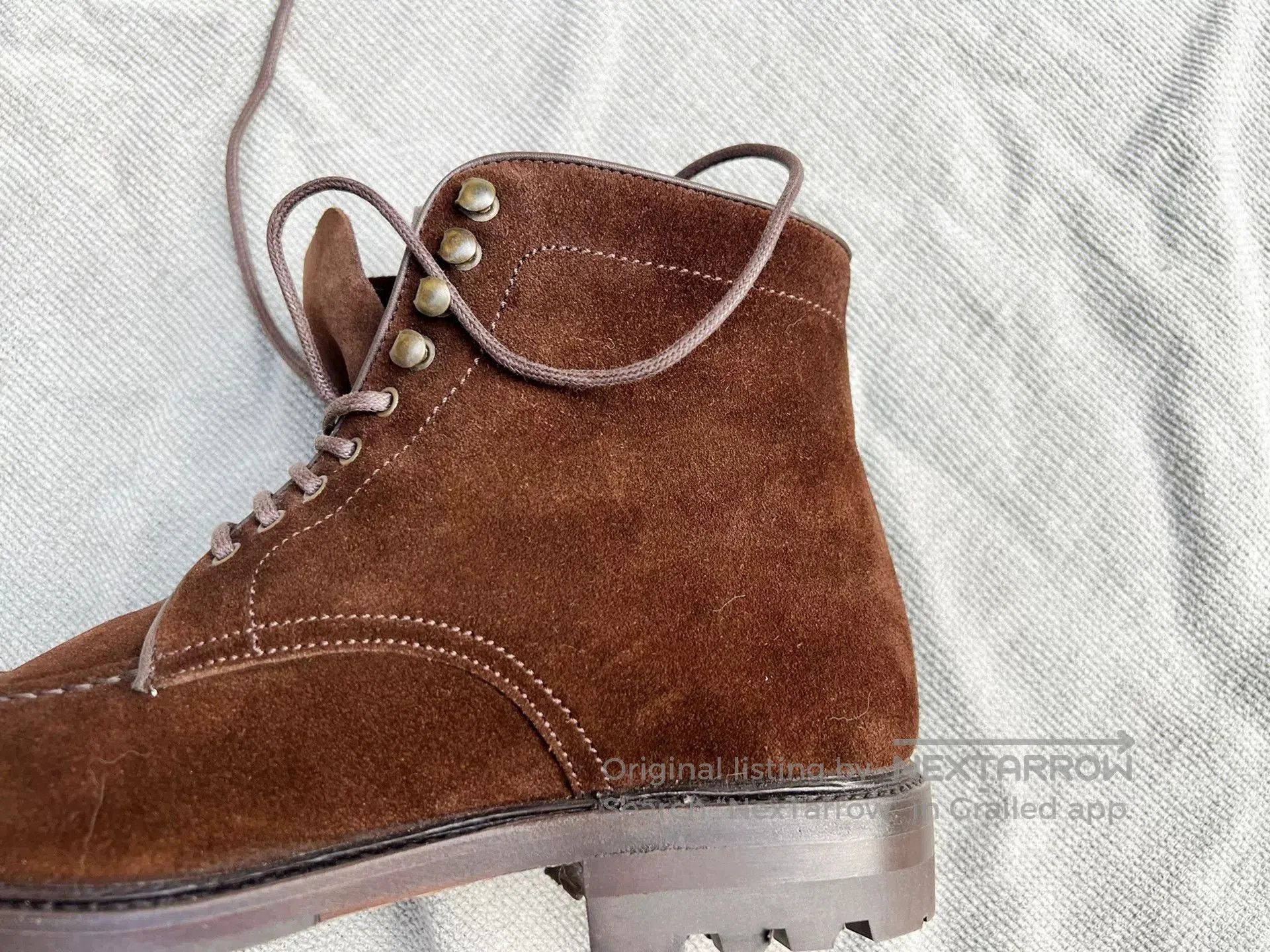 Berwick 1707 Berwick1707 Handmade Spanish Suede Tanker Boots. Size US 6 / EU 39 - 3 Thumbnail