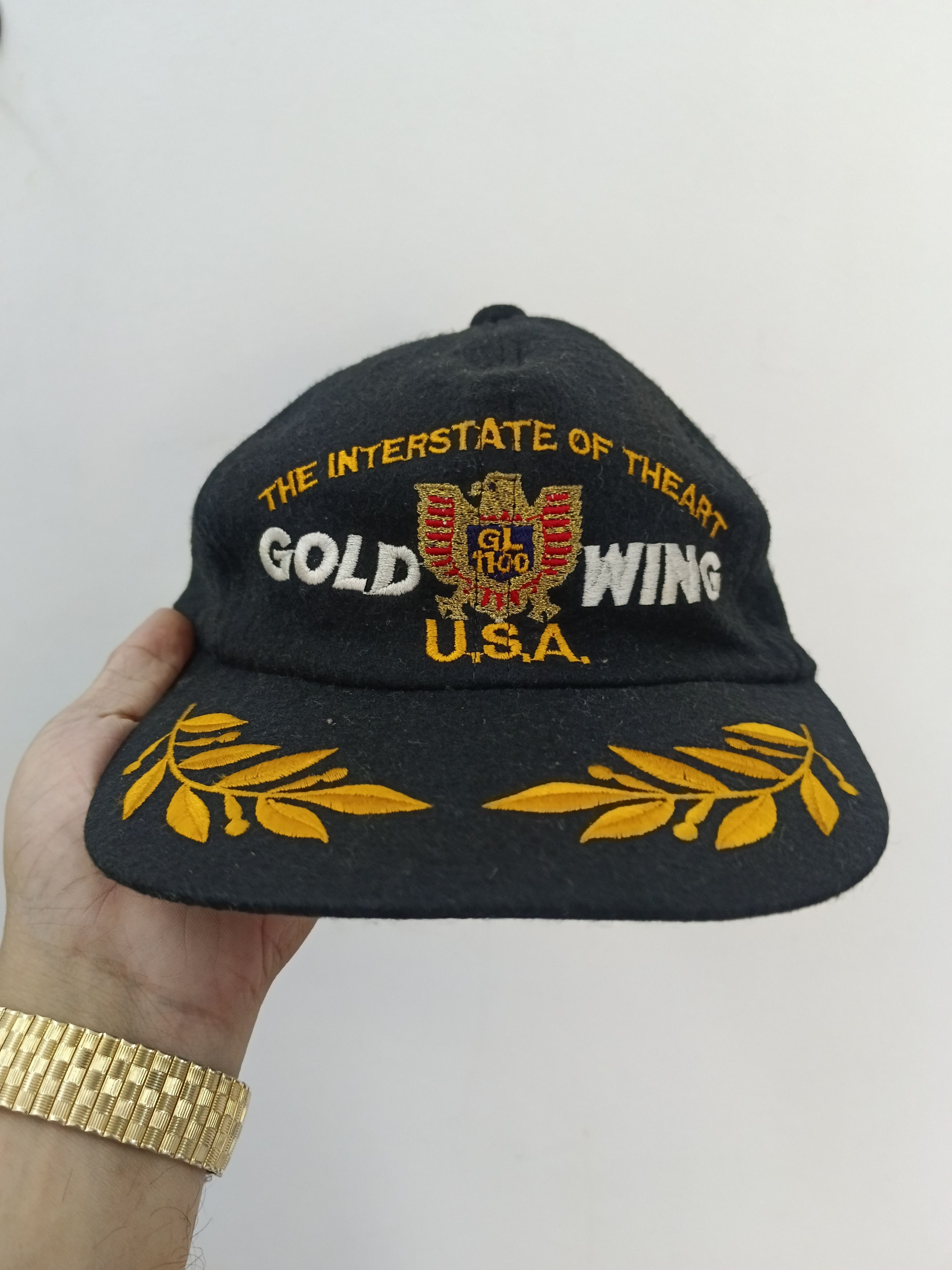 Goldwin Vintage 80s Honda Gold Wing GL1100 Trucker Hat Size ONE SIZE - 2 Thumbnail