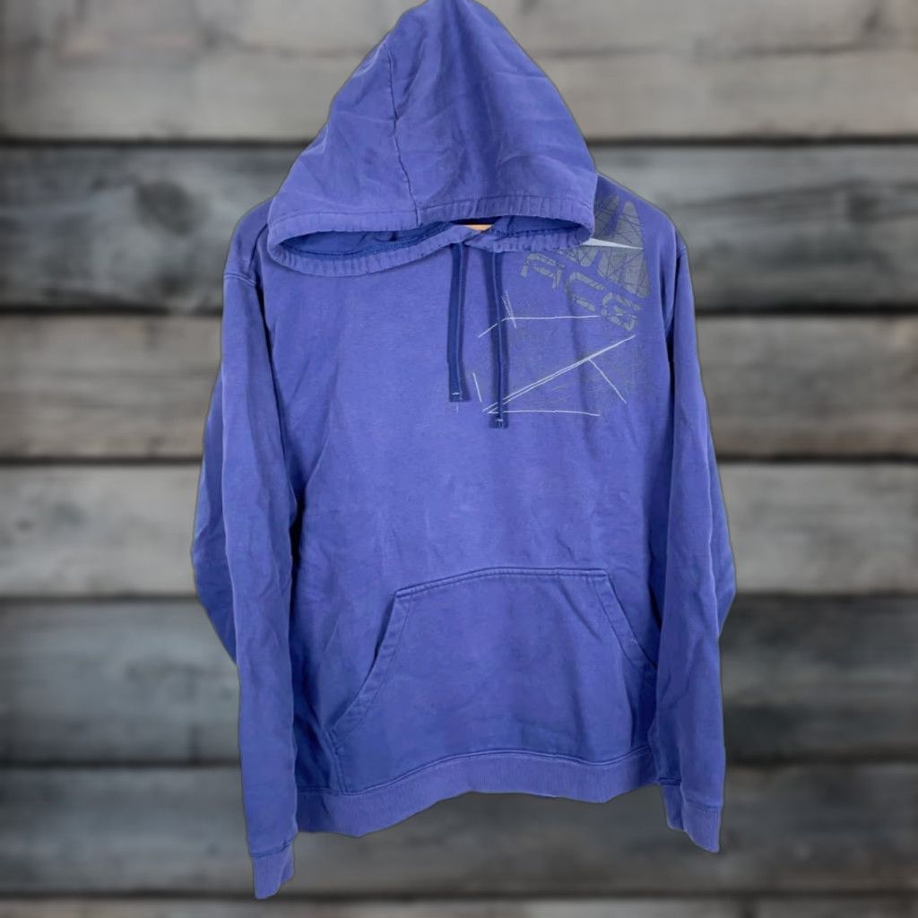 Nike ACG Nike ACG Hoodie Pullover Mens XL Blue Distressed Heavyweight Graphic Embroidered Swoosh Pockets Vintage Look Size US XL / EU 56 / 4 - 1 Thumbnail