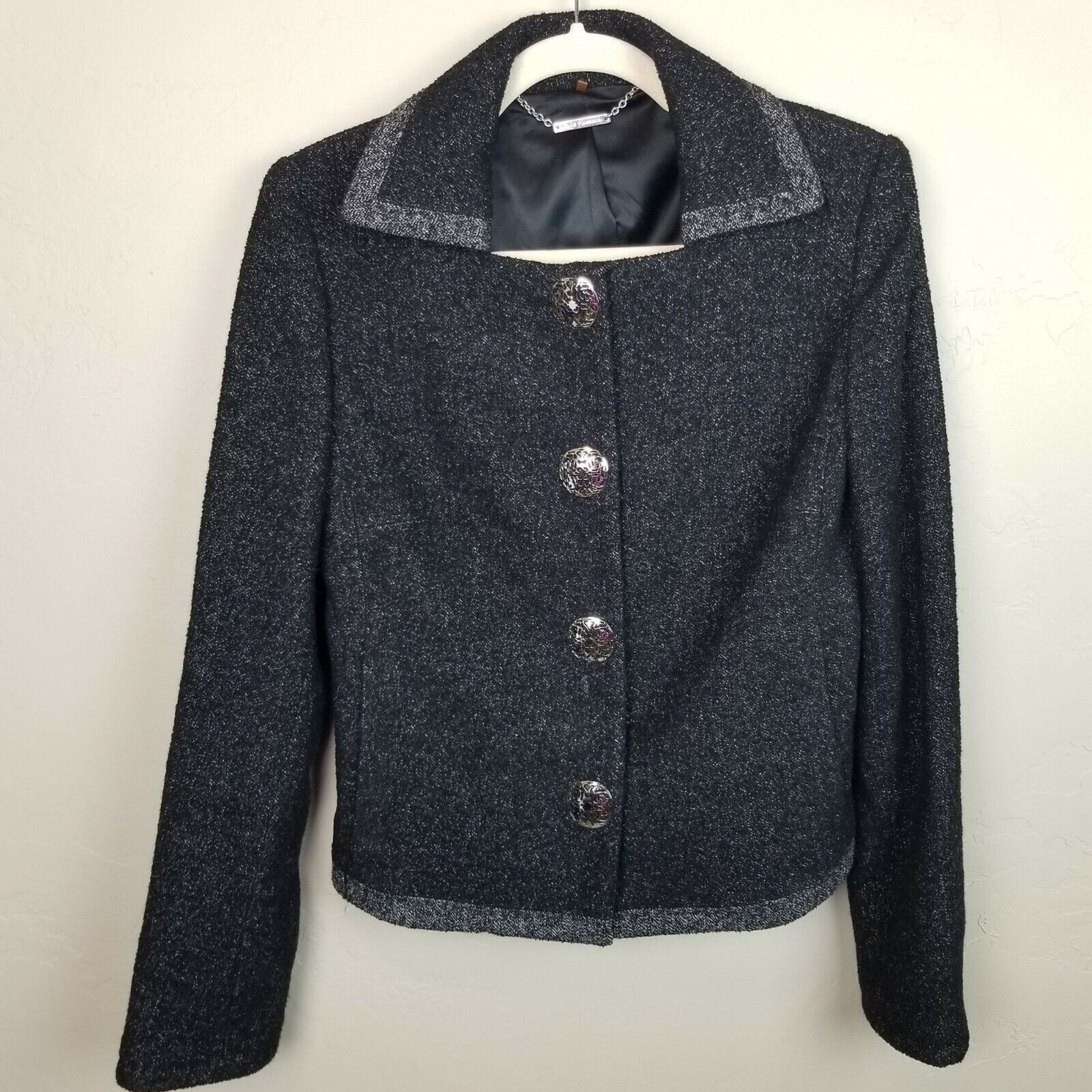 Elie Tahari Elie Tahari Womens Virgin Wool Alpaca Blazer Size S Classic Size S / US 4 / IT 40 - 1 Thumbnail