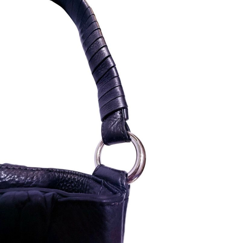 Other Tosca Blu Black Genuine Leather Braided Shoulder Bag - Italy Size ONE SIZE - 3 Thumbnail