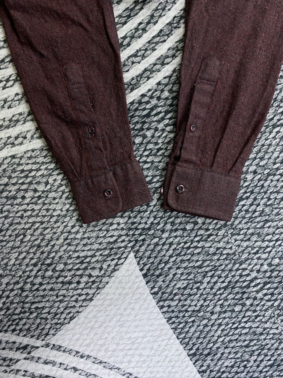 Kansai Yamamoto Vtg Kansai Yamamoto Burgandy Regular Fit Button Up Jacket Size US S / EU 44-46 / 1 - 7 Thumbnail