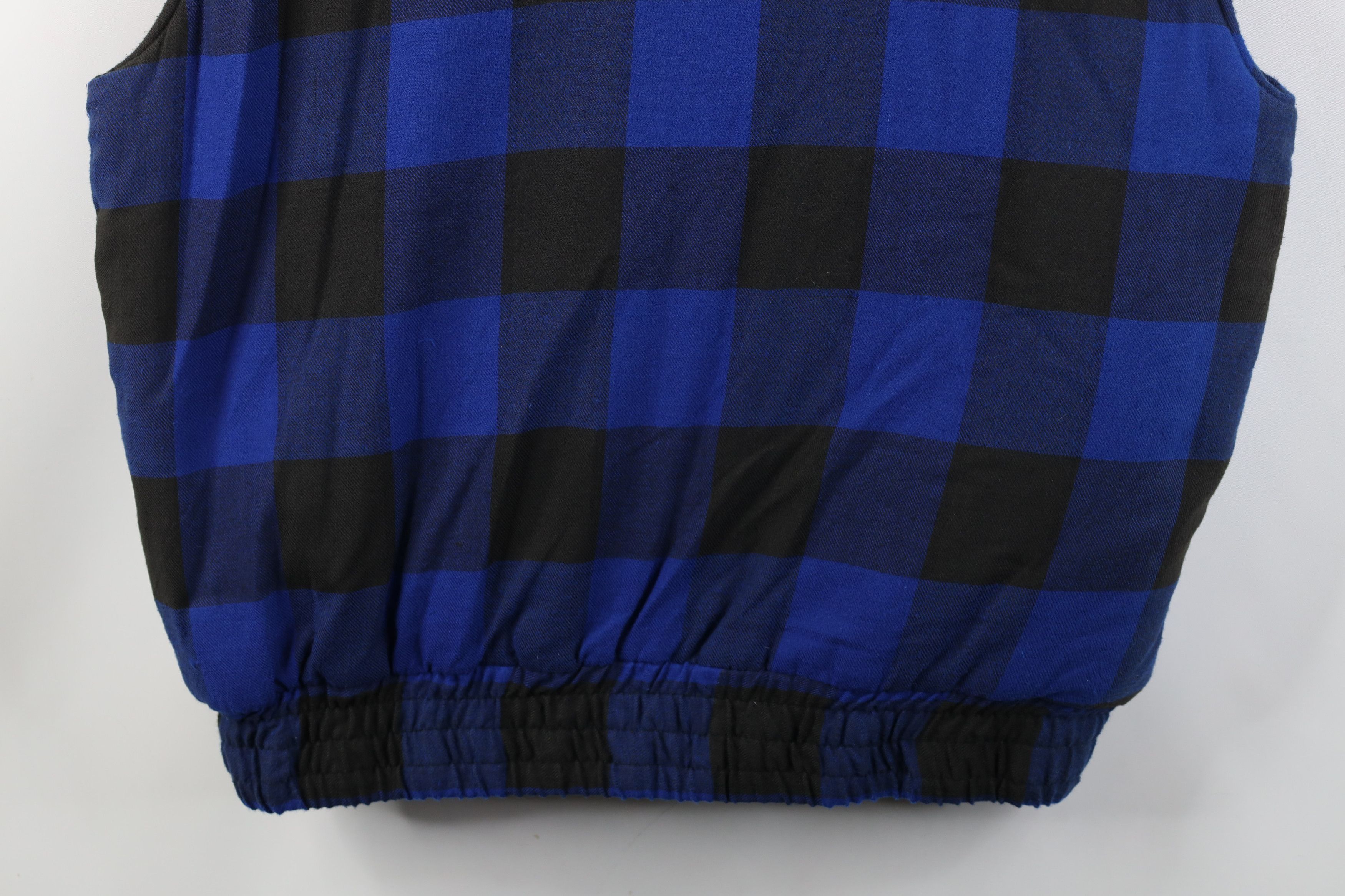 Vintage Vintage 90s Streetwear Full Zip Puffer Vest Jacket Plaid Size US L / EU 52-54 / 3 - 14 Thumbnail