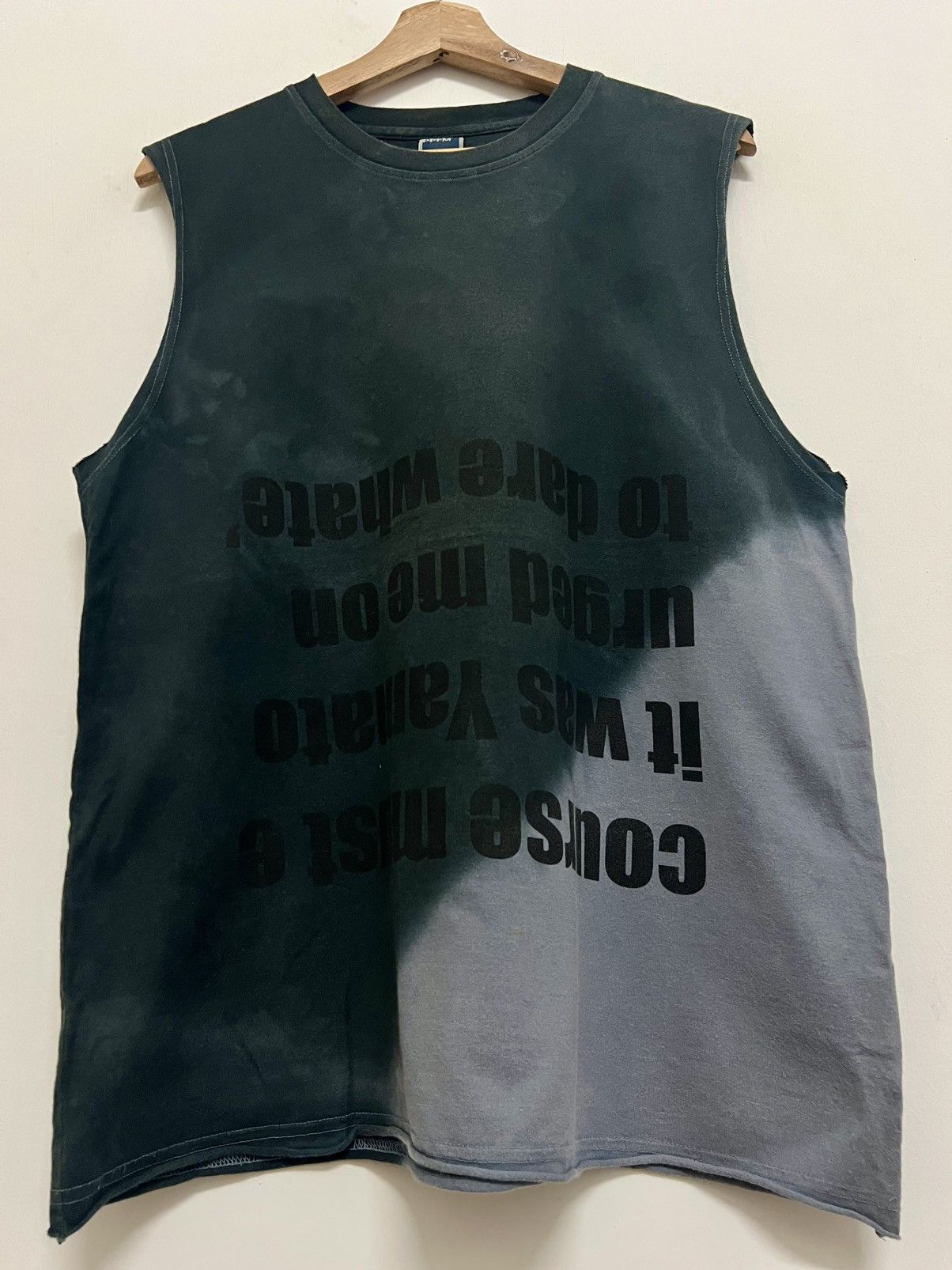 Hysteric Glamour × Japanese Brand × PPFM VINTAGE PPFM SLEEVELESS DISTRESSED TANK TOP Size US L / EU 52-54 / 3 - 2 Thumbnail