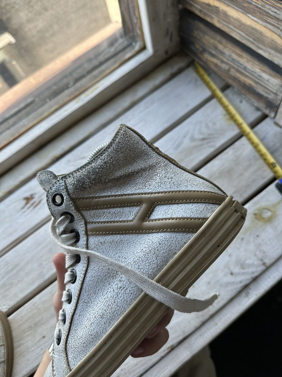 Hogan 🚨HOGAN REBEL HIGH SNEAKERS BIG LOGO Y2K WHITE RARE LUXURY Size US 6 / IT 36 - 9 Thumbnail