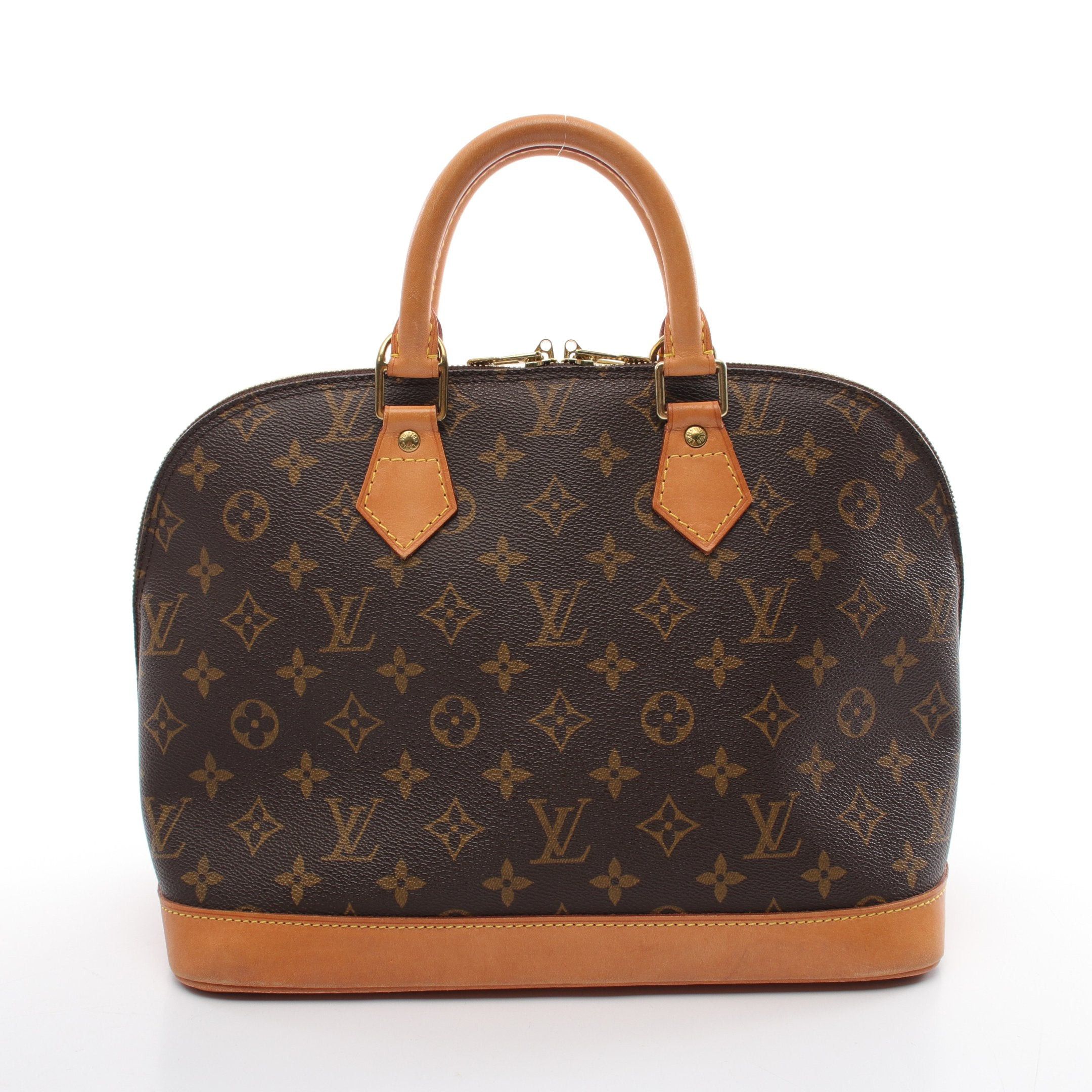 Louis Vuitton Louis Vuitton Alma Pm Monogram Handbag Leather Brown Size ONE SIZE - 1 Thumbnail