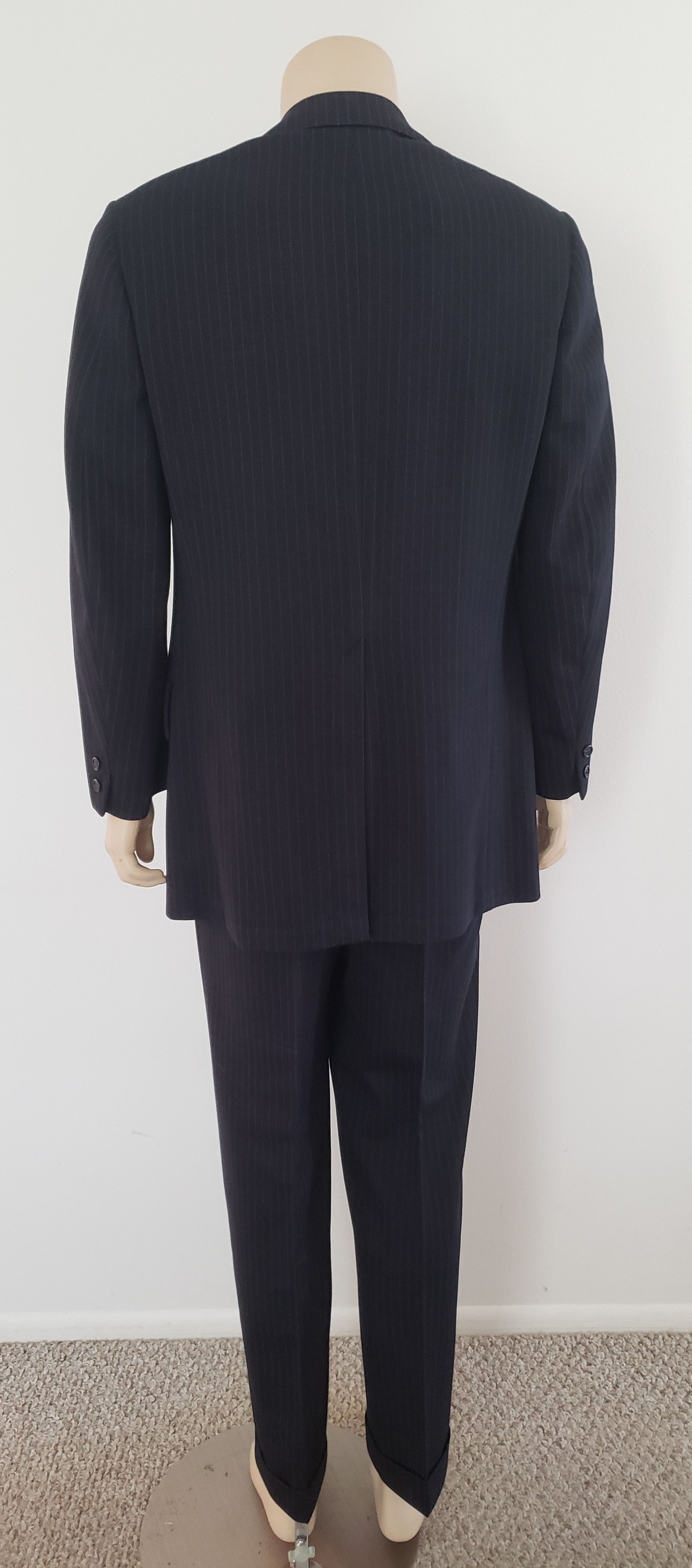 Brooks Brothers Brooks Brothers 1970s men's suit 41L navy pinstripe Size 40L - 9 Thumbnail