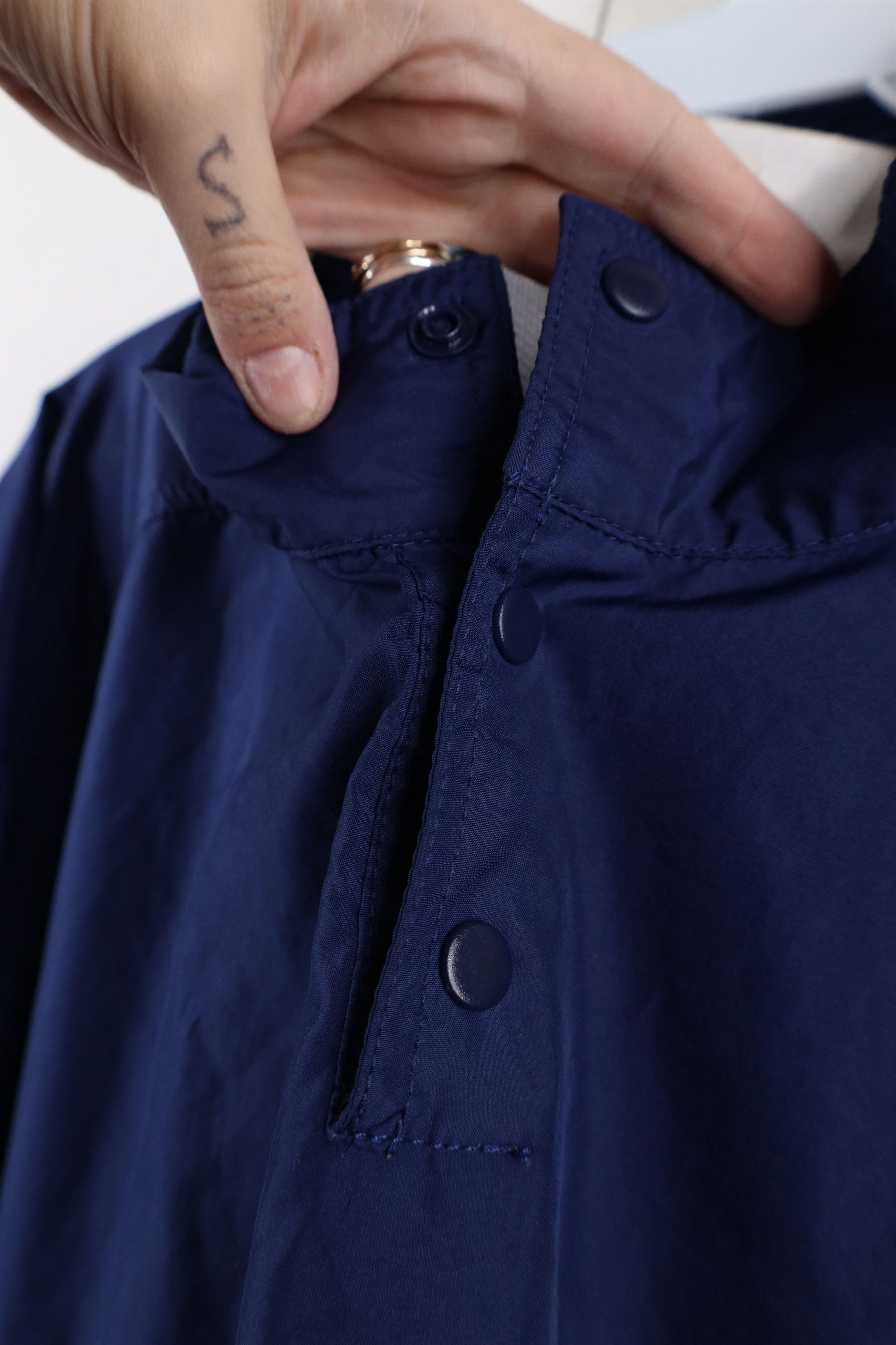 Adidas × Vintage Vintage 90s Adidas Out Snap Button Windbreaker Jacket Blue Size US XXL / EU 58 / 5 - 6 Thumbnail