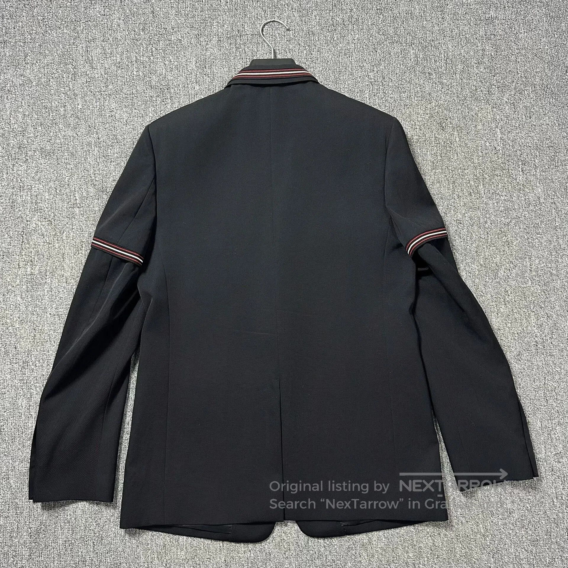 Dior Dior Homme Wool Suit Jacket with Red Stripes. Size US M / EU 48-50 / 2 - 3 Thumbnail