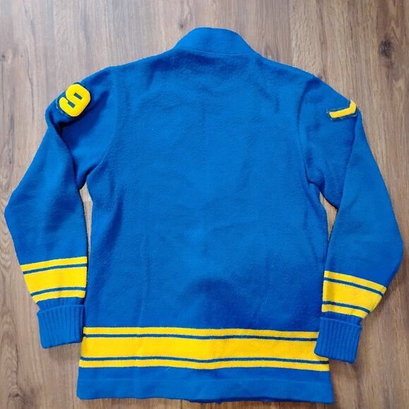 Other Vintage 70s Cheerleader Striped Cardigan Sweater Size XS / US 0-2 / IT 36-38 - 4 Thumbnail