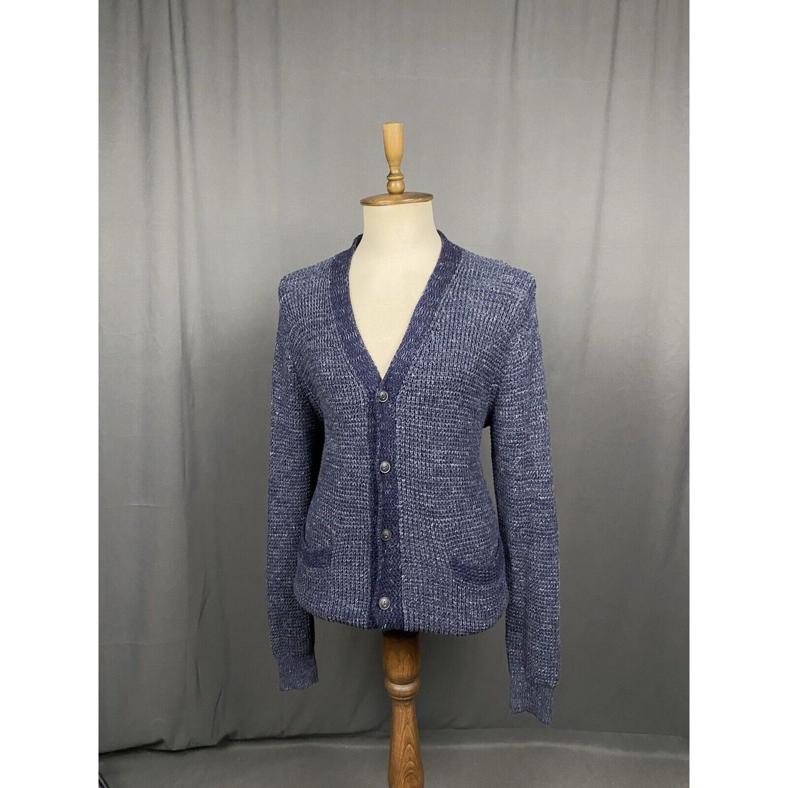 Denim & Supply Ralph Lauren Ralph Lauren Denim&Supply Men's Blue Knitted Cardigan Sweate Size US L / EU 52-54 / 3 - 2 Thumbnail