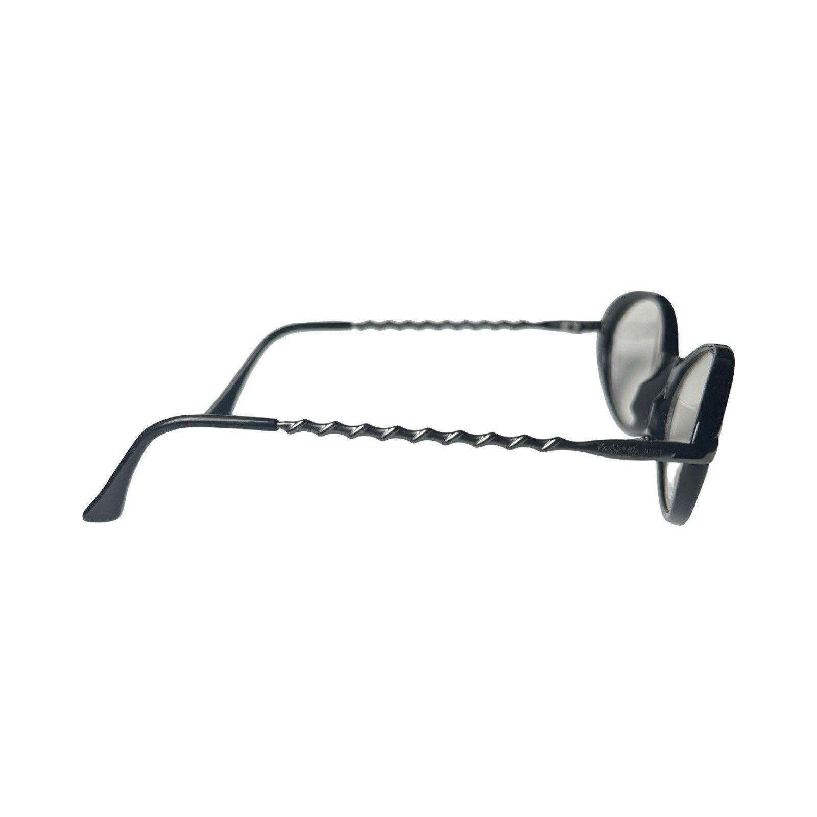 Yves Saint Laurent Yves Saint Laurent glasses 5085 Y505 Black Gunmetal Oval Size ONE SIZE - 4 Thumbnail