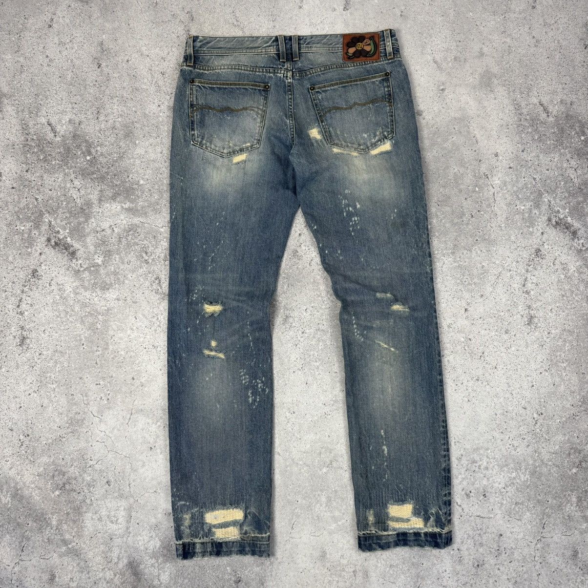 Dolce & Gabbana Vintage Dolce & Gabbana Distressed Avant Garde Denim Jeans Size US 35 - 9 Thumbnail