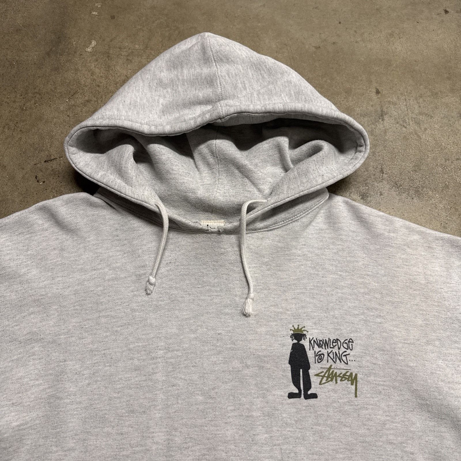 Stussy Vintage Stussy Hoodie Mens XL Gray 80s Skate RARE Knowledge Size US XL / EU 56 / 4 - 5 Thumbnail