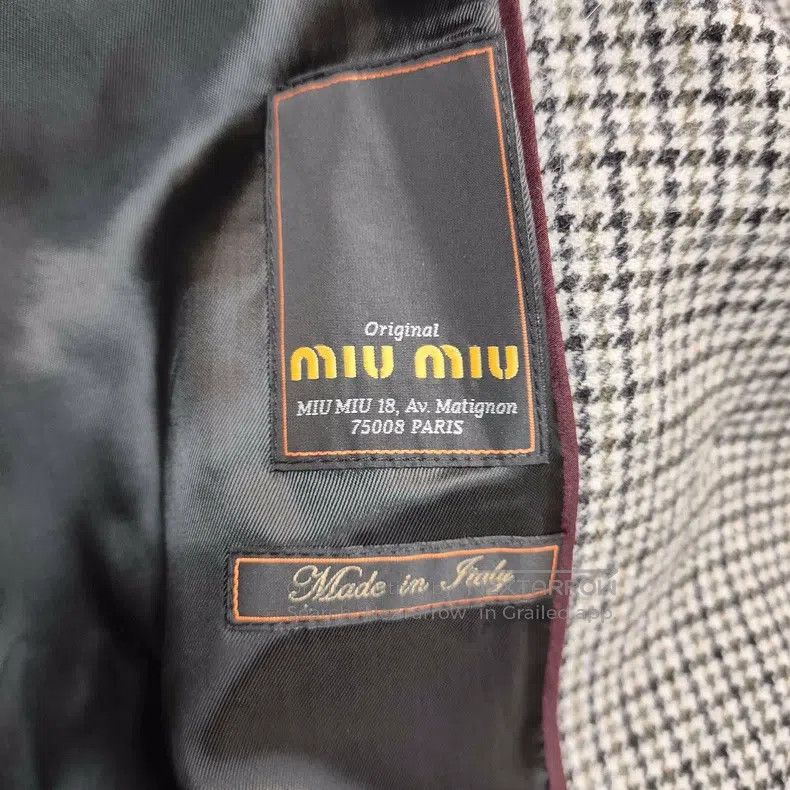 Miu Miu Miu Miu 38 Profile houndstooth wool coat Size M / US 6-8 / IT 42-44 - 4 Thumbnail