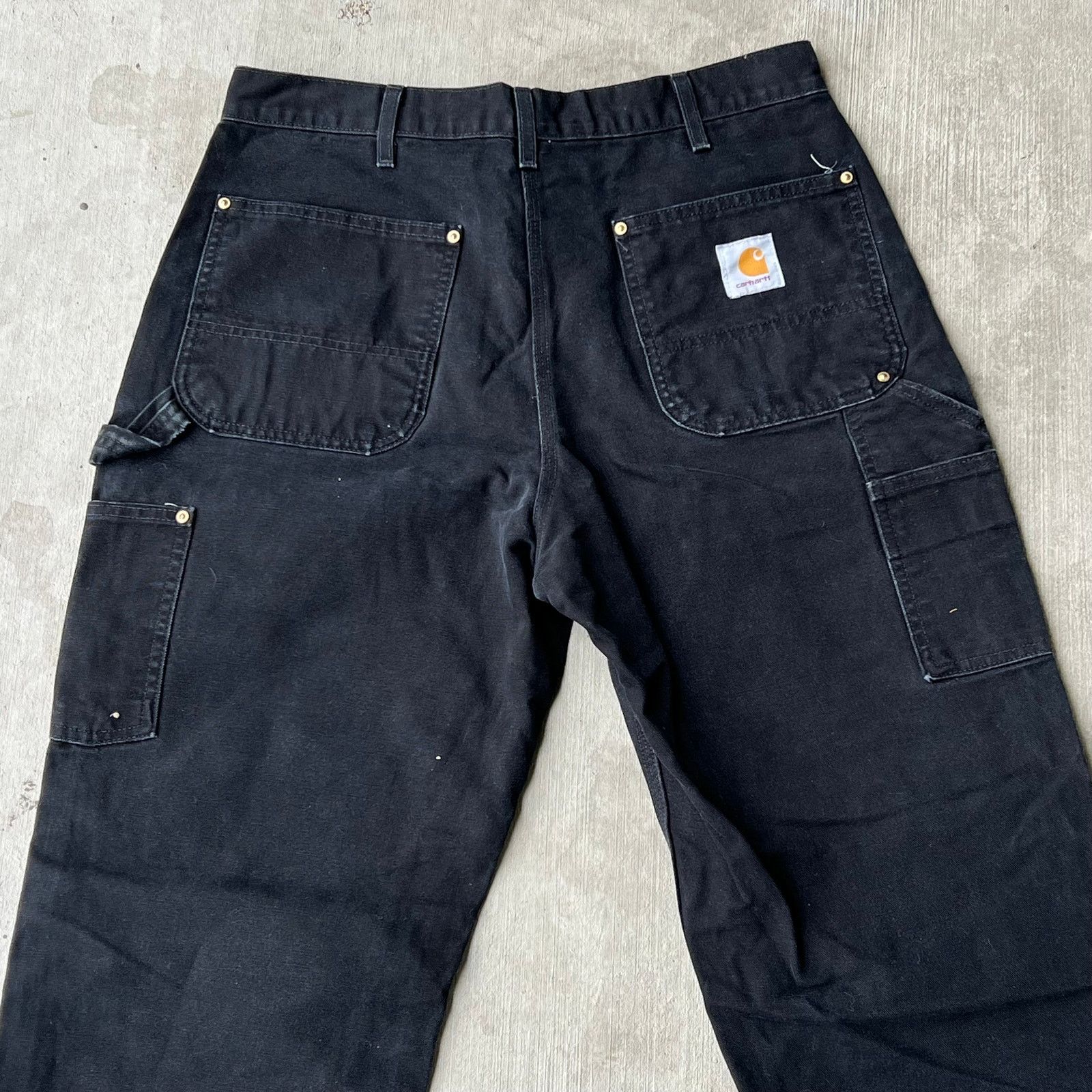 Carhartt × Vintage Carhartt black double knee work wear carpenter pants Size US 32 / EU 48 - 7 Thumbnail