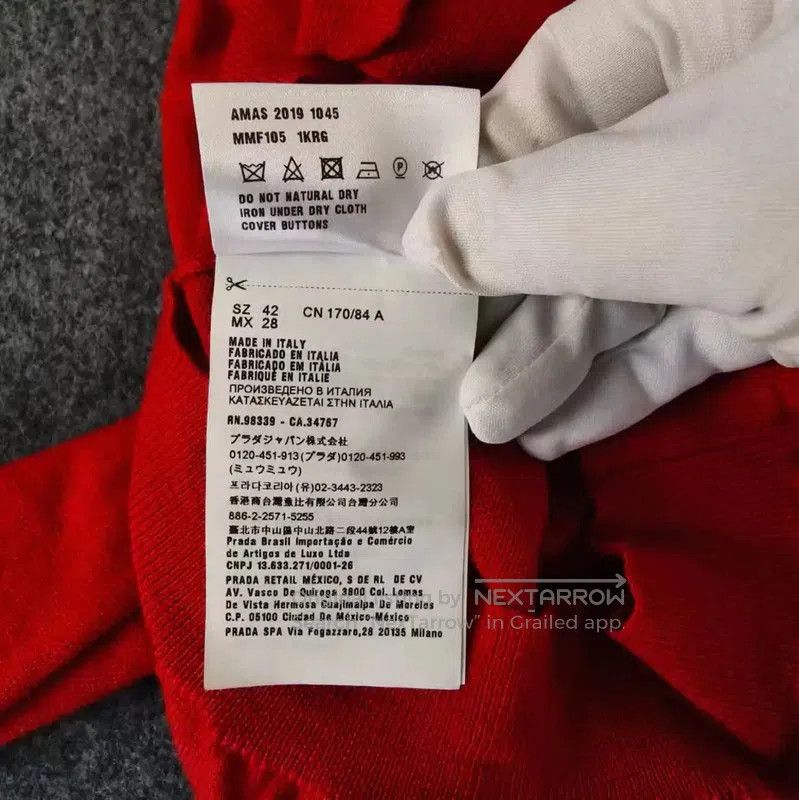 Miu Miu Miu Miu Red Wool Cardigan for Women . Size L / US 10 / IT 46 - 5 Thumbnail