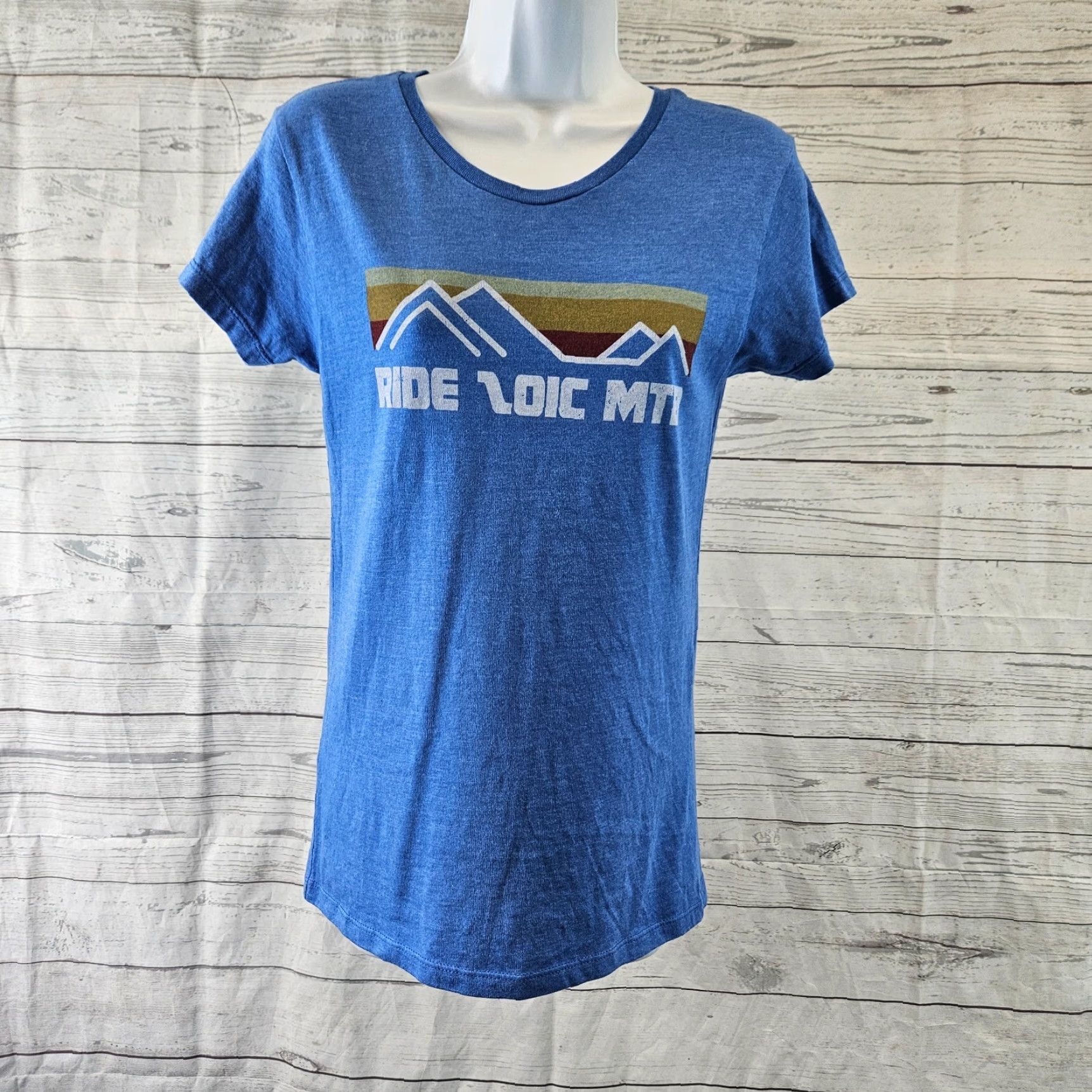 Vintage Zoic Womens Tee S Blue Short Sleeve Cotton Blend T-Shirt Women Small Size Size 28" / US 6 / IT 42 - 2 Thumbnail