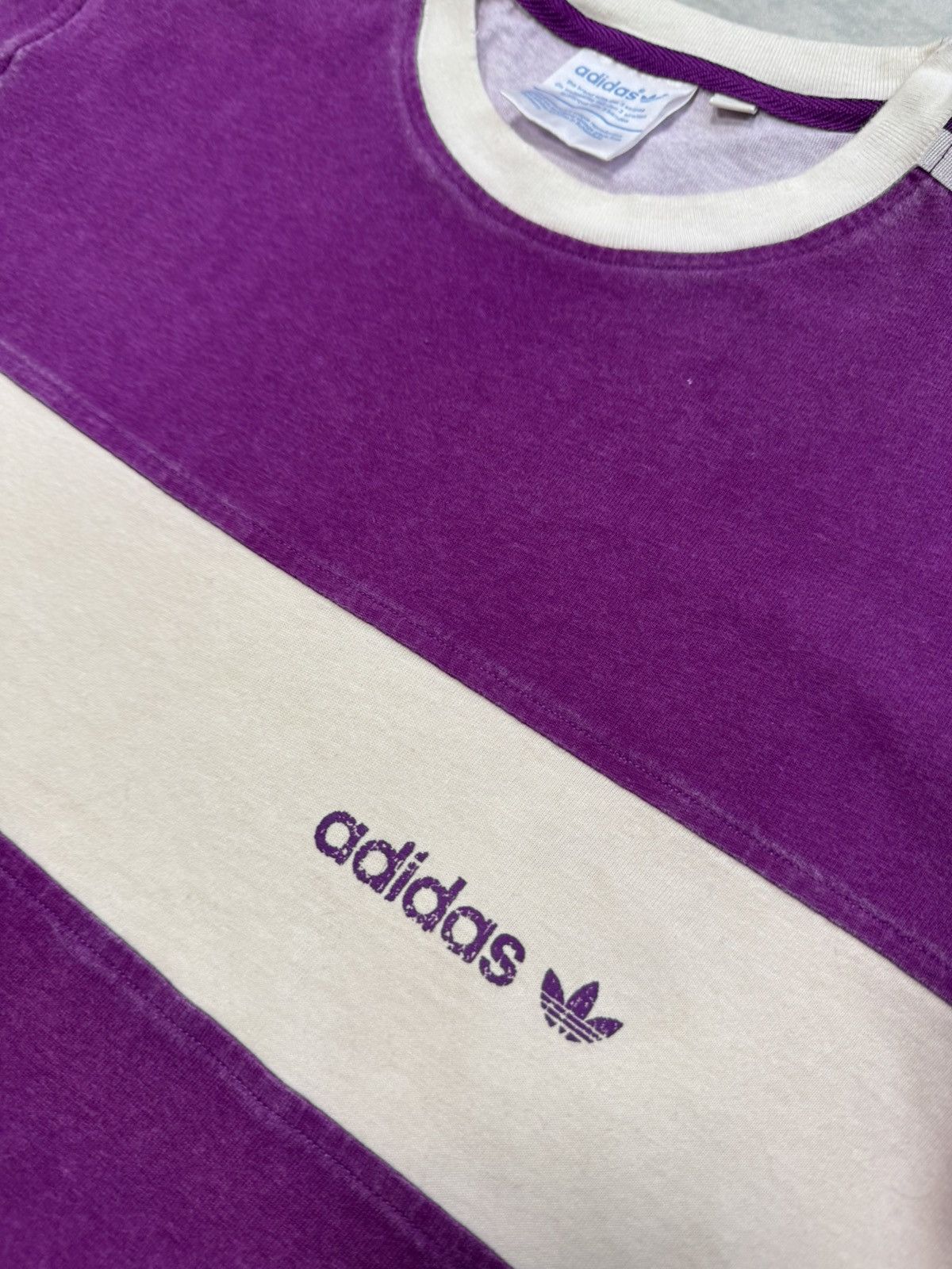 Adidas Adidas purple vintage style tee Size US S / EU 44-46 / 1 - 3 Thumbnail