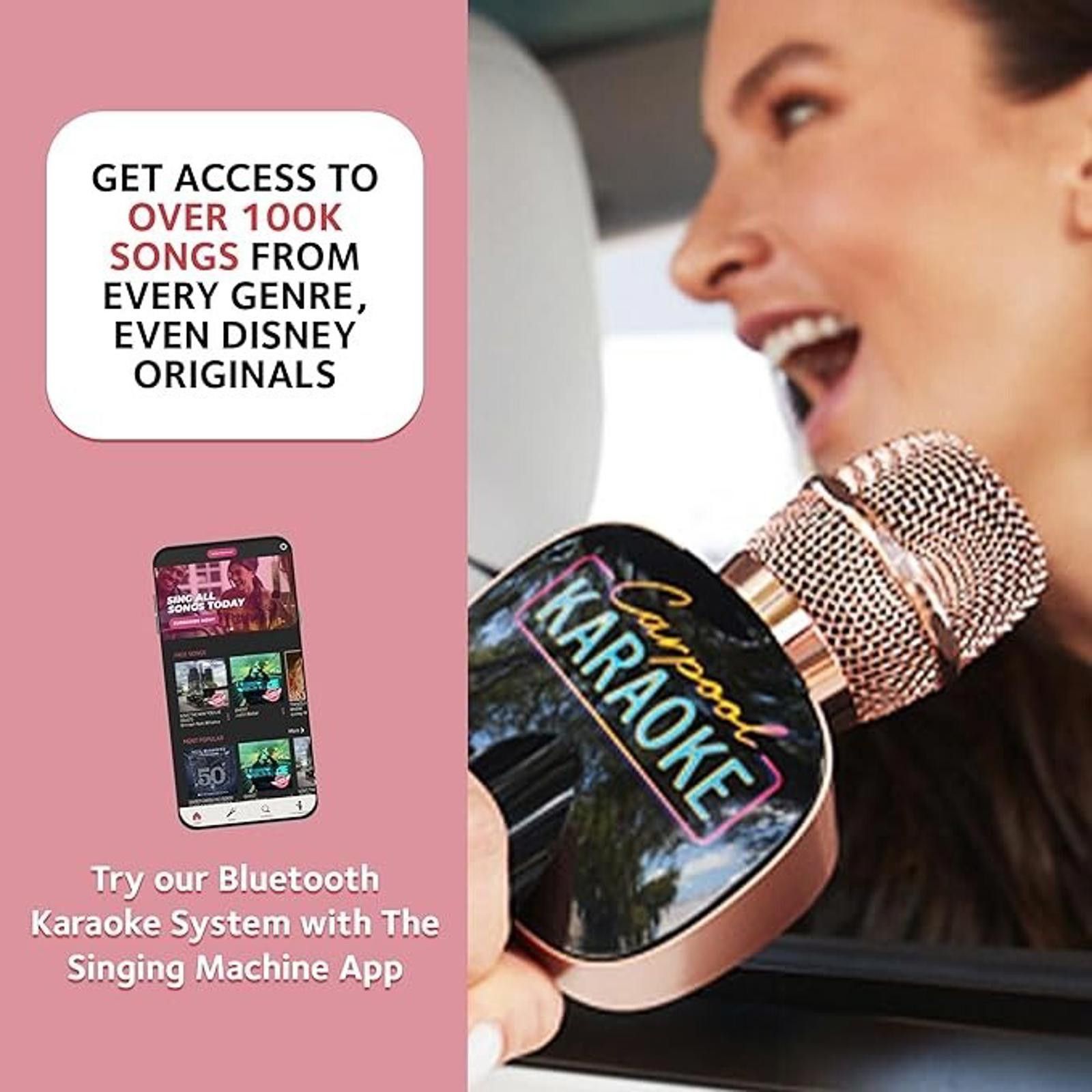 Other Carpool Karaoke The Mic 2.0 2021 Wireless Bluetooth Karaoke Size ONE SIZE - 4 Thumbnail