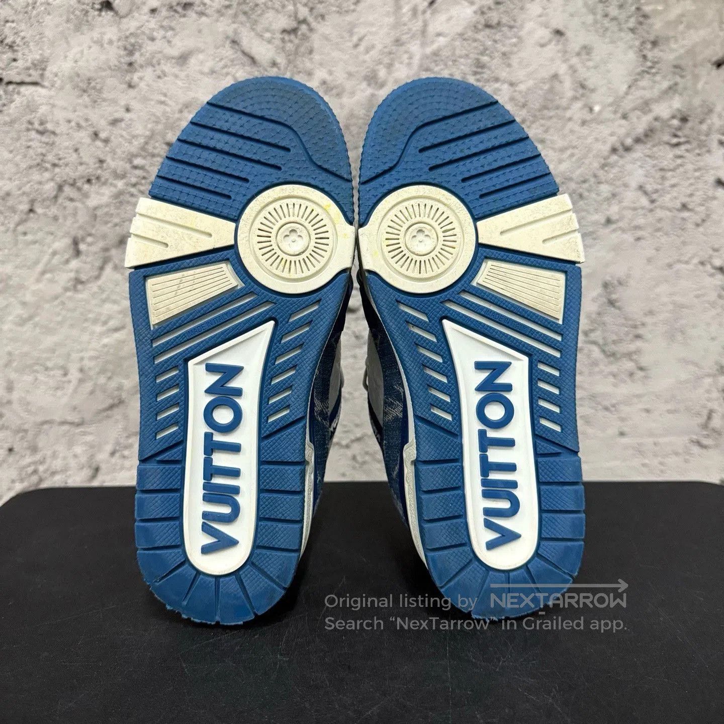 Louis Vuitton Louis Vuitton Monogram Trainer White Blue. Size US 4.5 / IT 34.5 - 7 Thumbnail