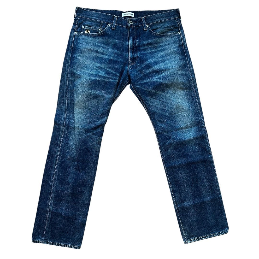 Bape 34" x 32" L Bape Busy Works Embroidered Denim Jeans Size US 34 / EU 50 - 3 Thumbnail