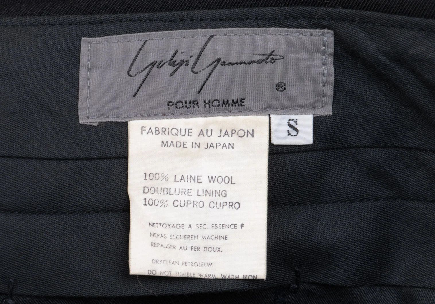 Yohji Yamamoto Yohji Yamamoto Wool Gabardine Trousers Black Size US 30 / EU 46 - 17 Thumbnail