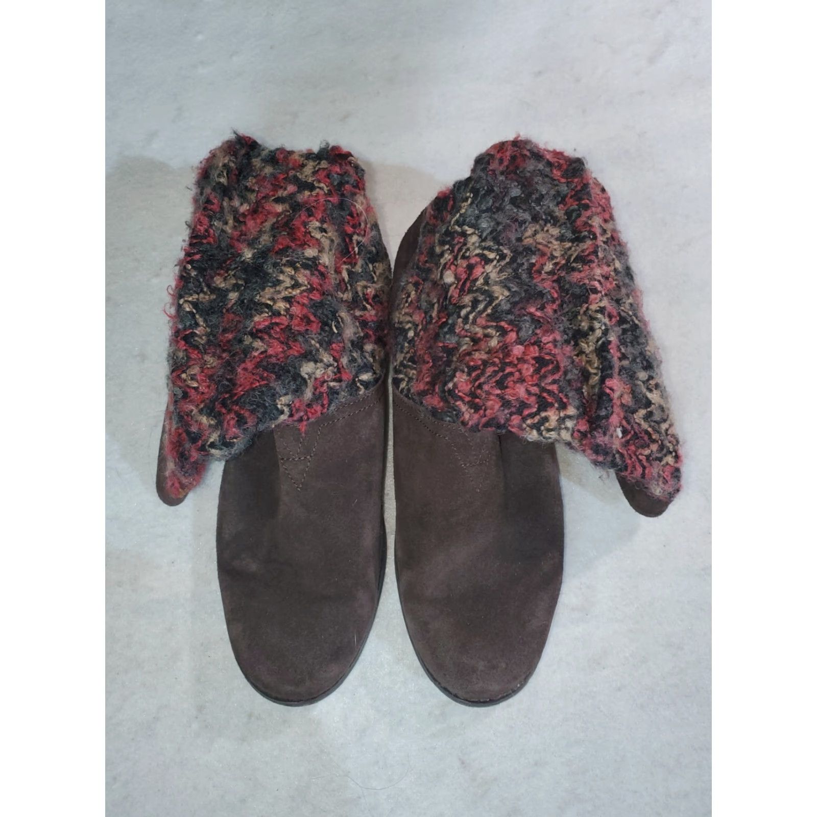 Toms TOMS Boots-Signature Pink Slouch Sweater Boot Brown Suede Womens Size 9 Slip-On Brown Suede Boots Women Size 9 Slouch Boots Boho Style Size M / US 6-8 / IT 42-44 - 4 Thumbnail