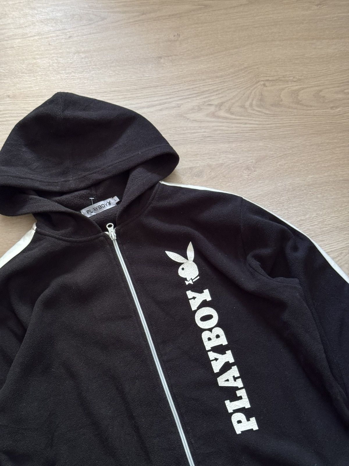 Playboy Vintage 90s Playboy y2k Rare Full Zip Japanese Market Hoodie Size US L / EU 52-54 / 3 - 2 Thumbnail