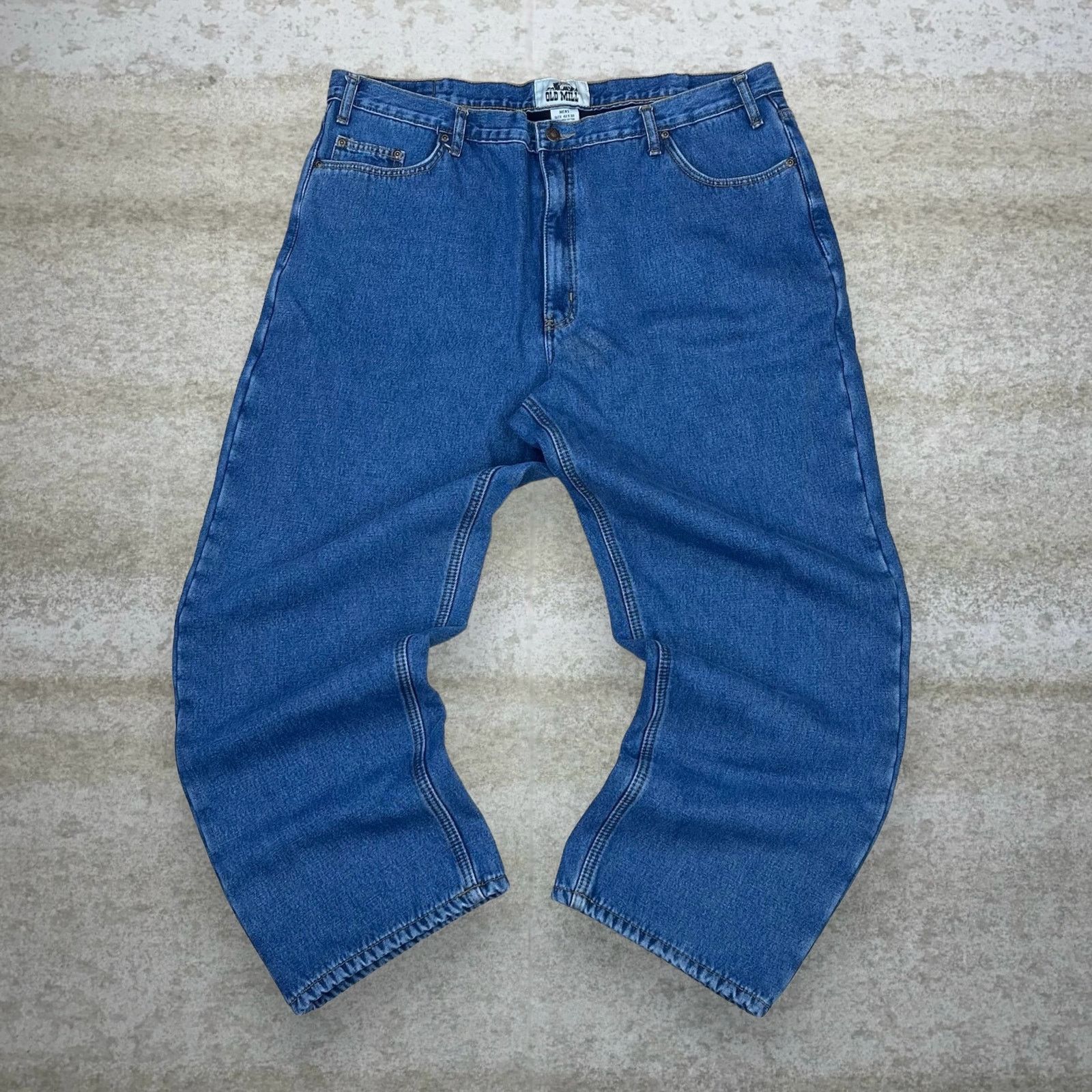 Vintage Vintage 90s Old Mill Jeans 42x30 Relaxed Medium Wash Size US 42 / EU 58 - 2 Thumbnail