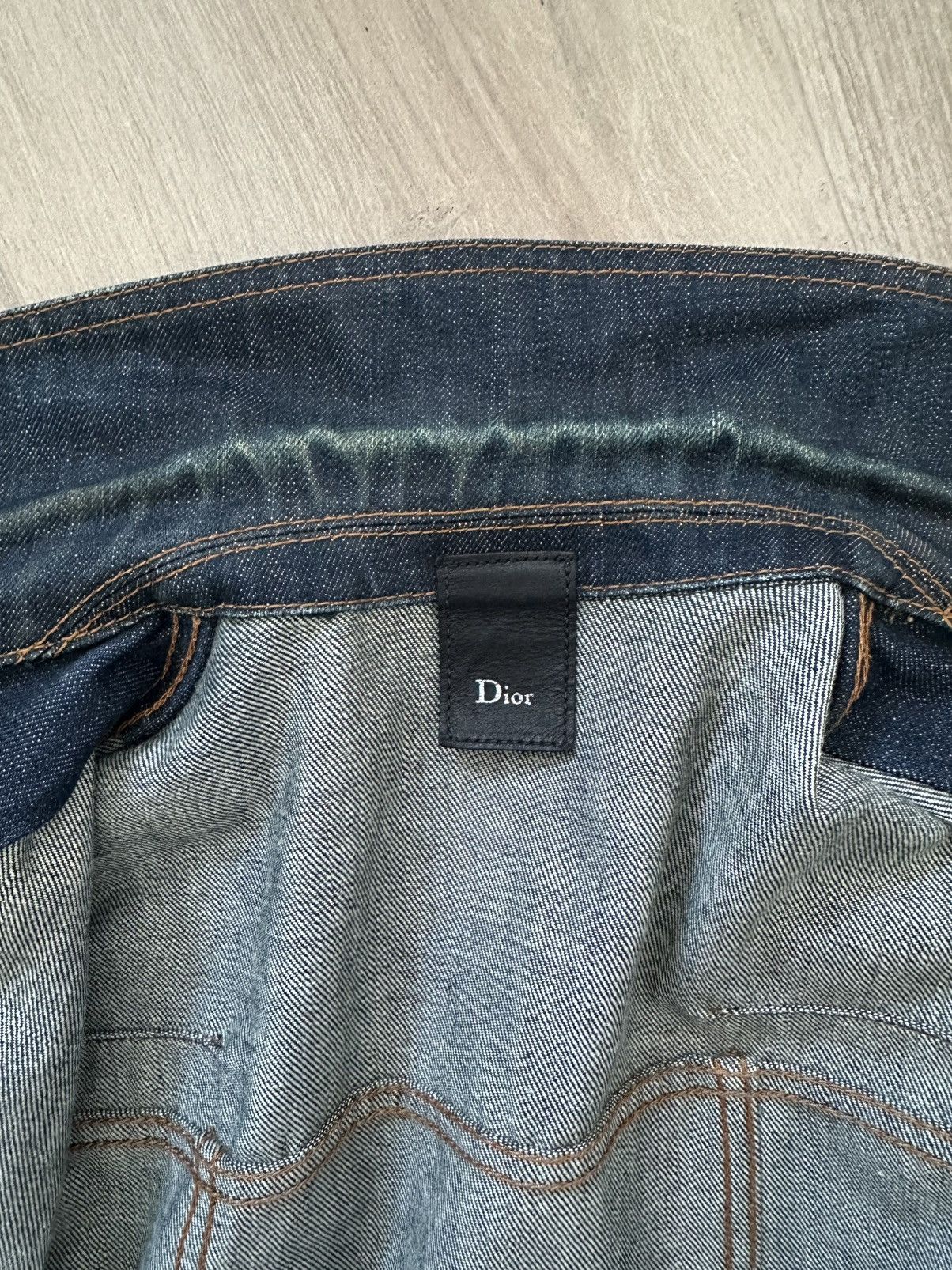 Dior (RARE!) Dior Homme SS07 Raw Denim Jacket Sample Size US S / EU 44-46 / 1 - 19 Thumbnail